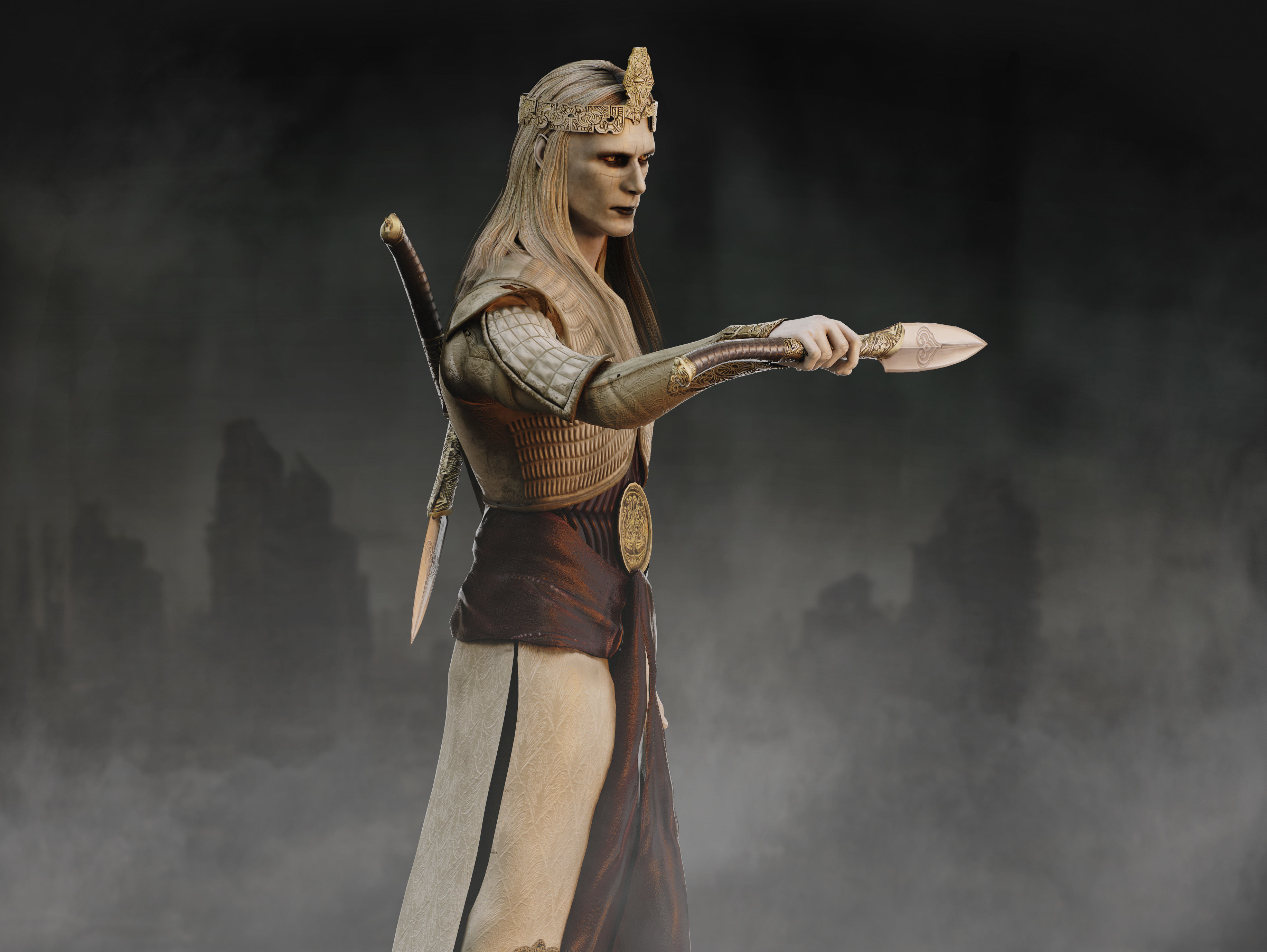 Prince Nuada Low-poly 3D model_9