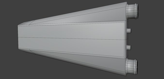 SpeedFactory Racing Intercooler Low-poly 3D model 3