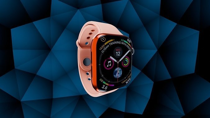 Apple watch Low-poly 3D model