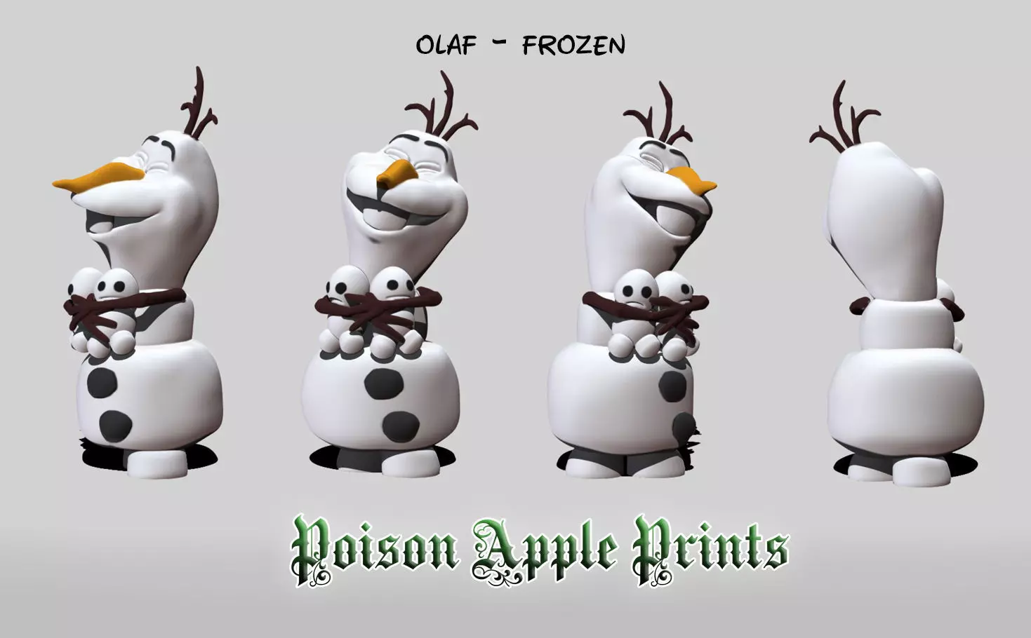 OLAF ORNAMENTAL - FROZEN 3D print model_0