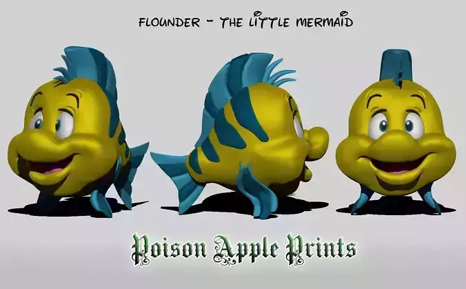 FLOUNDER - THE LITTLE MERMAID