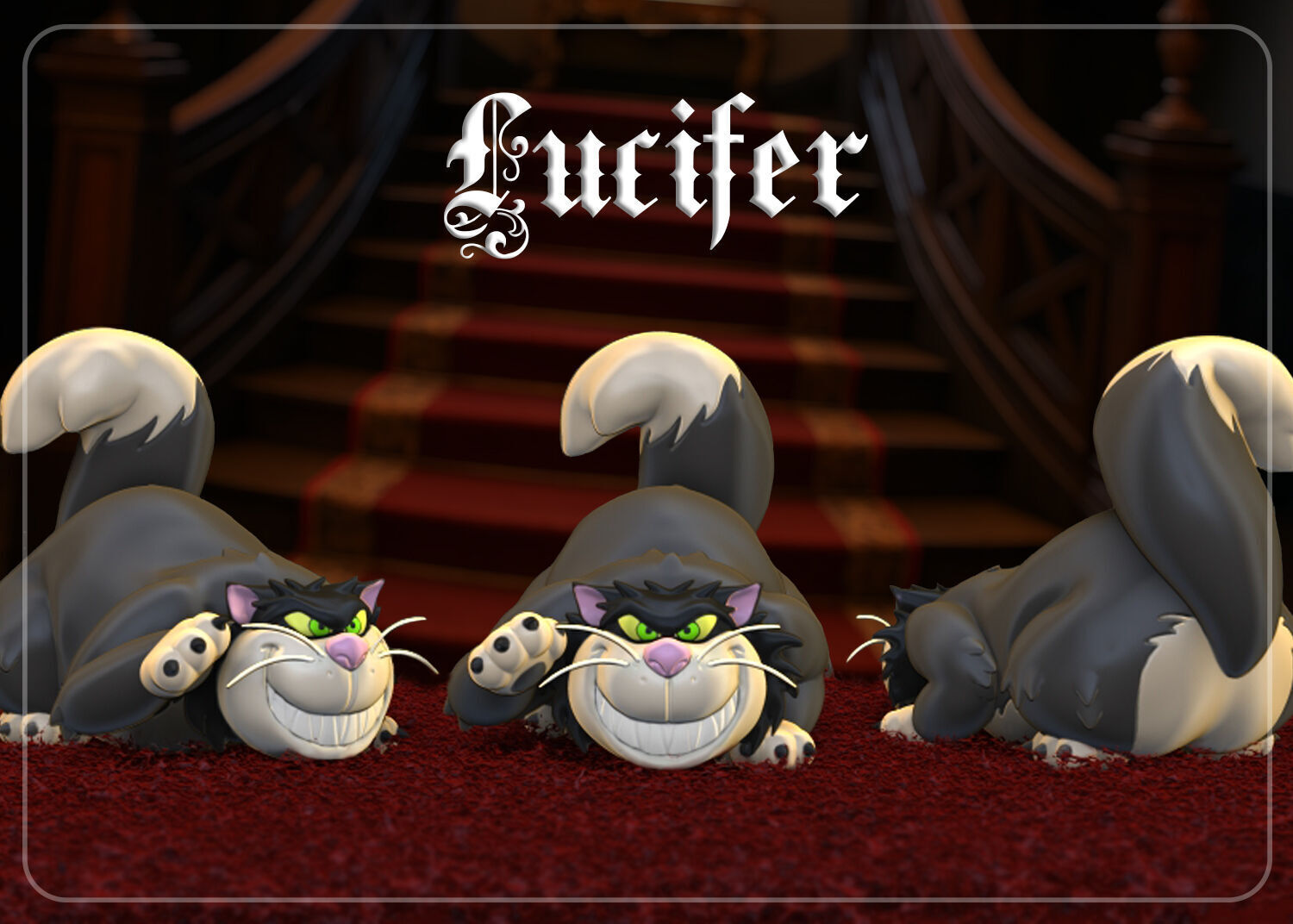 Lucifer Character Model- Cinderella 3D print model_2