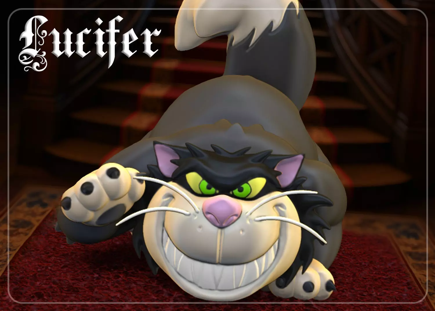 Lucifer Character Model- Cinderella 3D print model_0