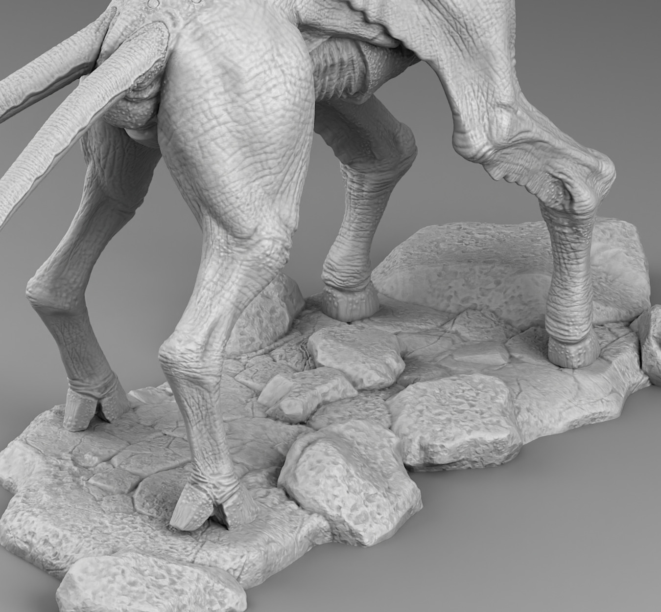 Alien horse 3D print model_13