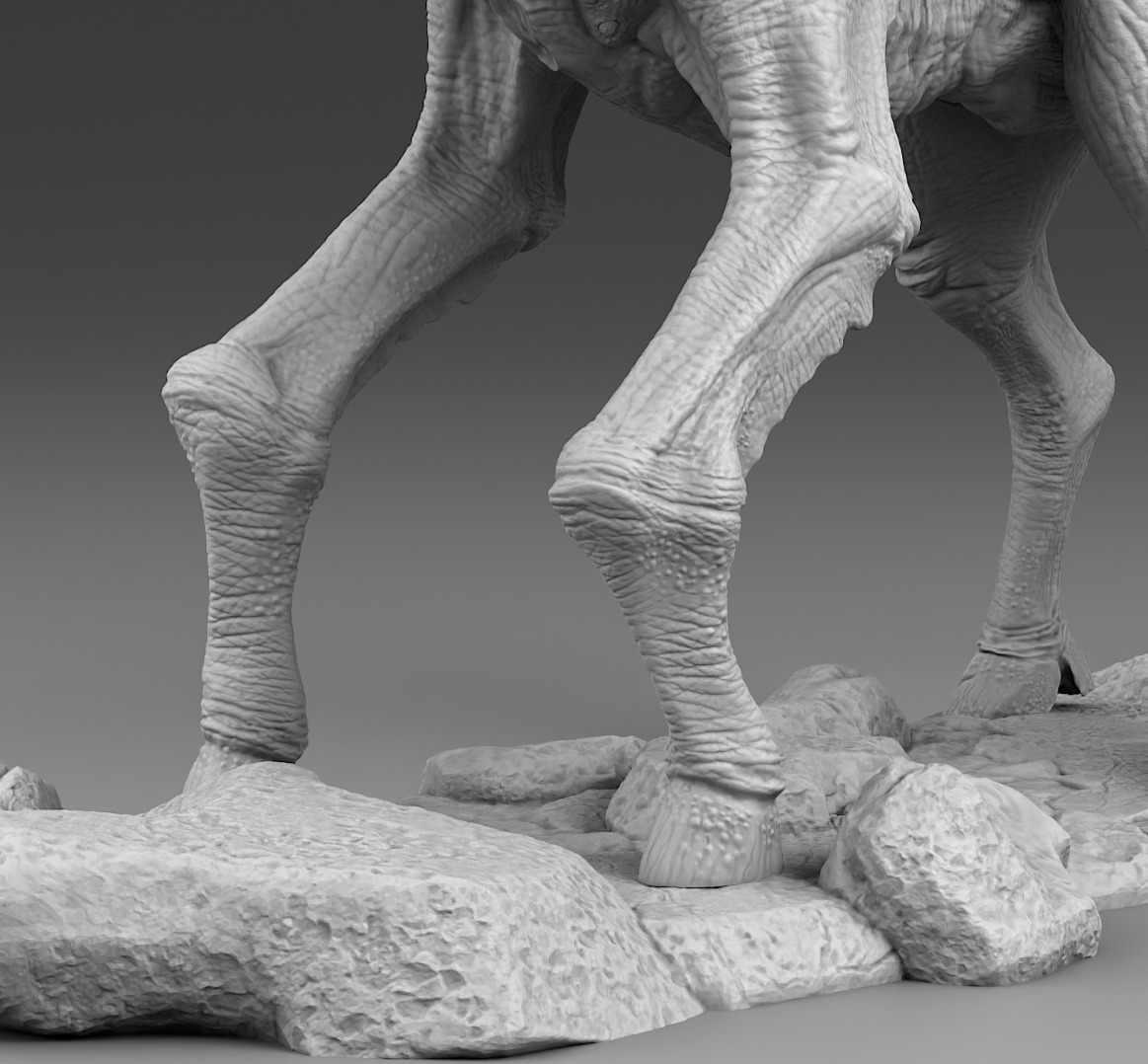 Alien horse 3D print model_7