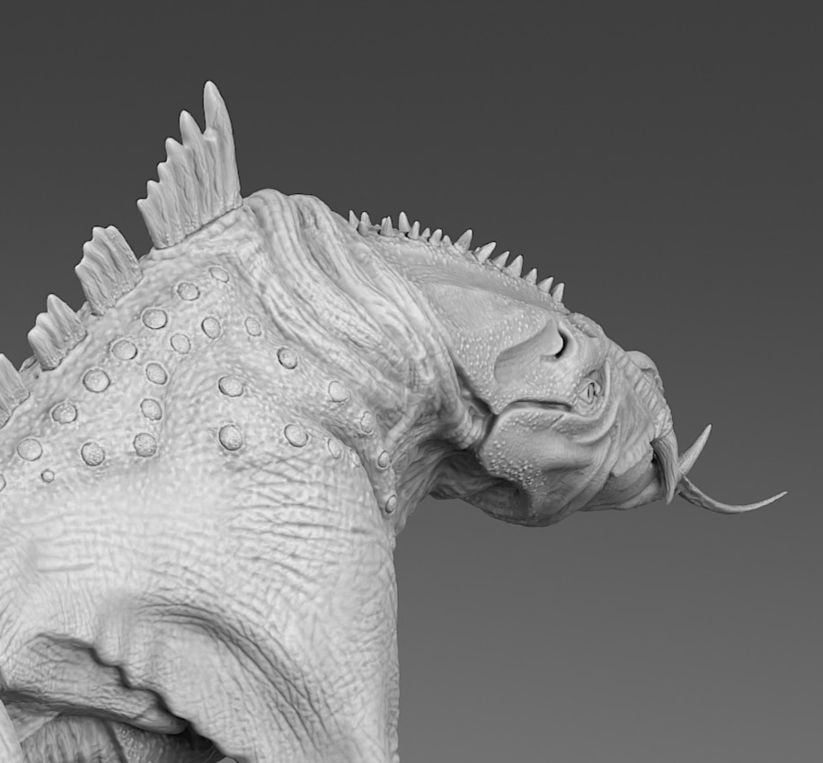 Alien horse 3D print model_11