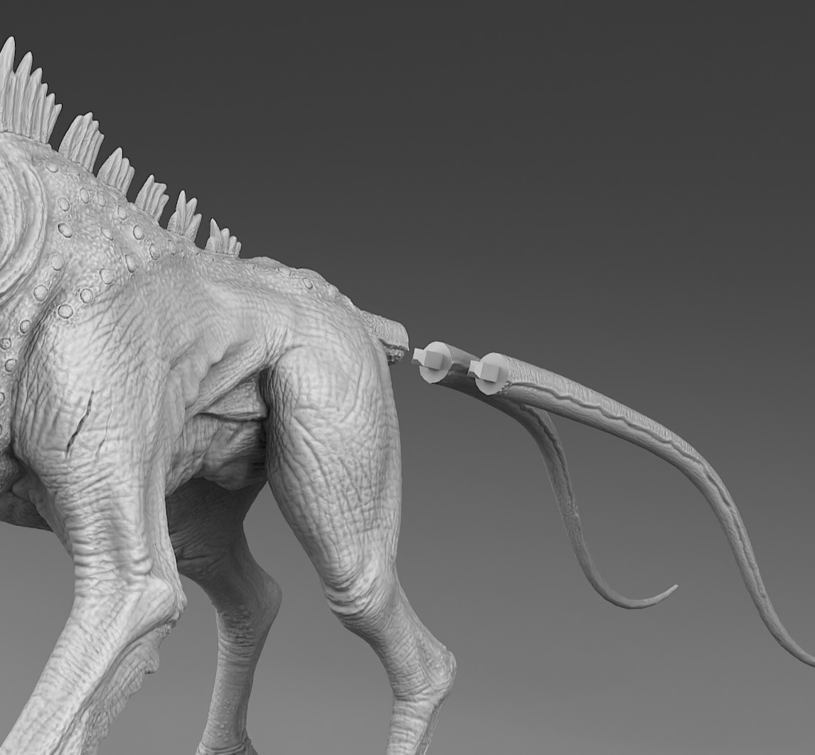 Alien horse 3D print model_15