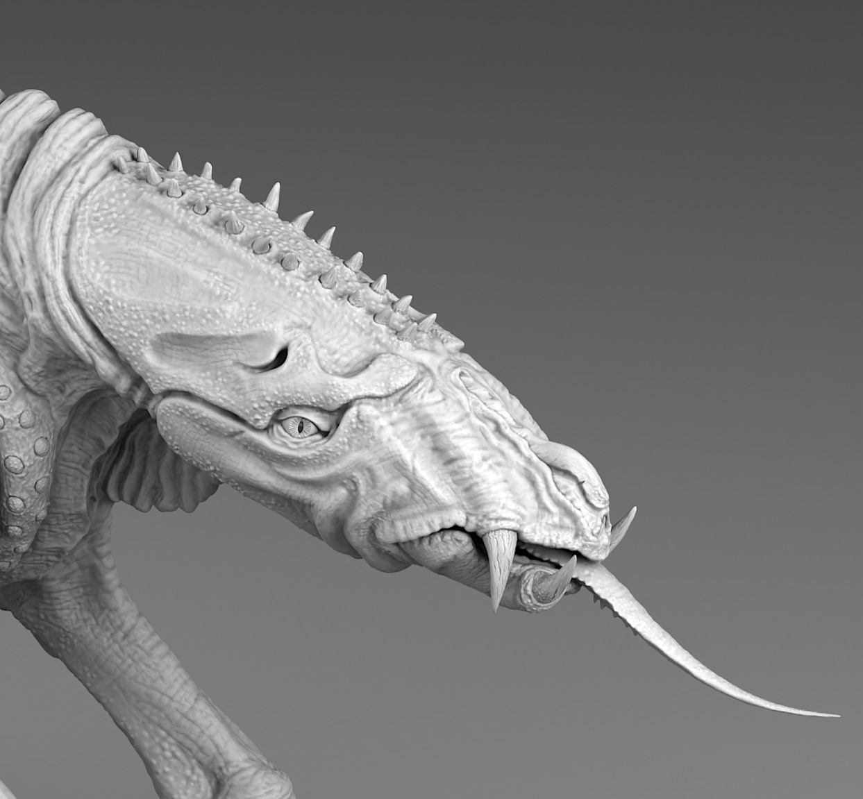 Alien horse 3D print model_8