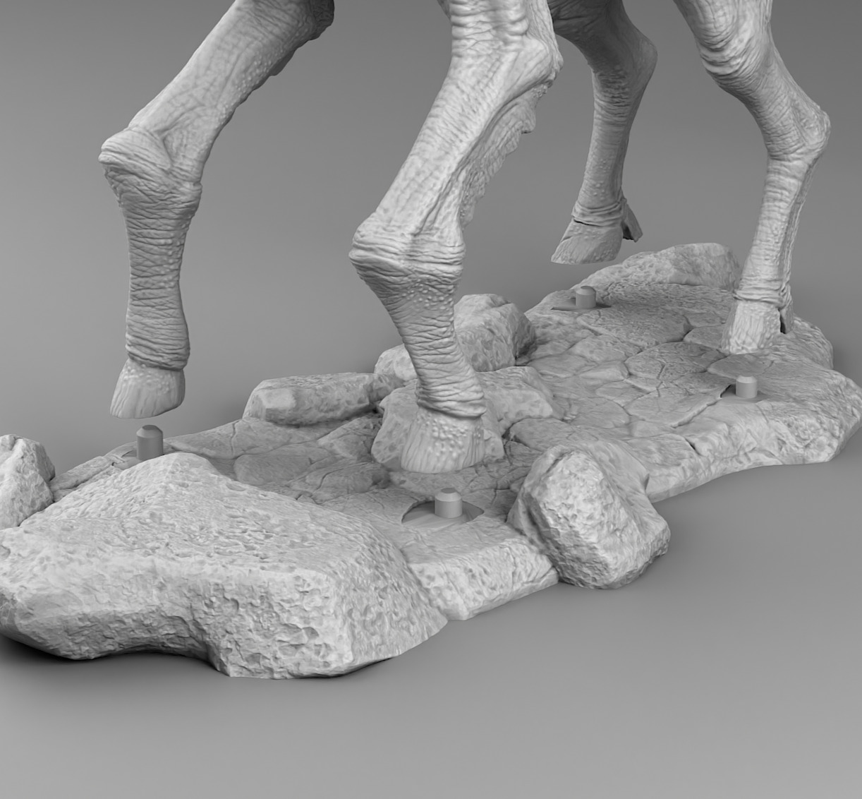 Alien horse 3D print model_16