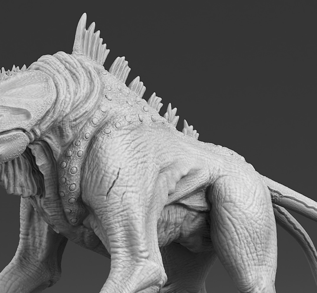 Alien horse 3D print model_5