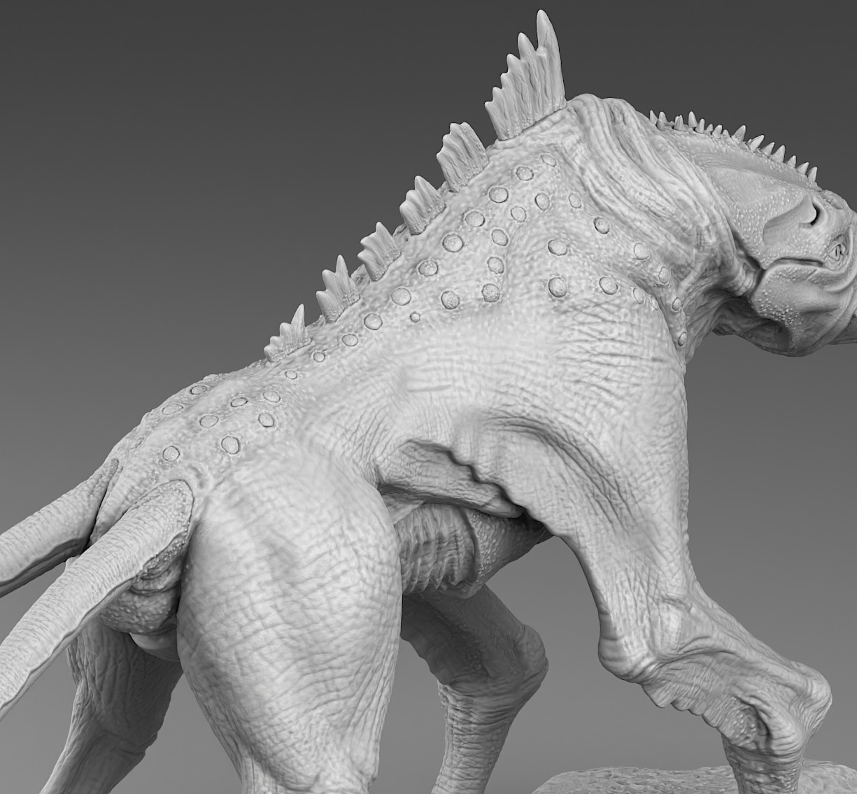 Alien horse 3D print model_12