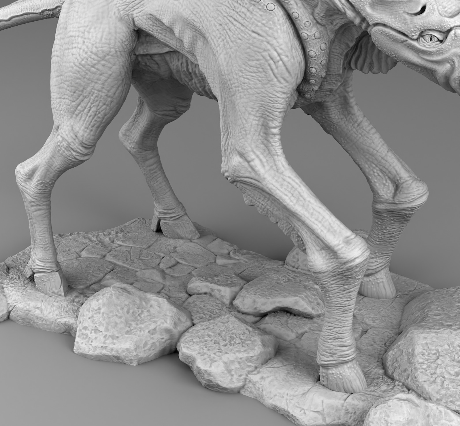 Alien horse 3D print model_10