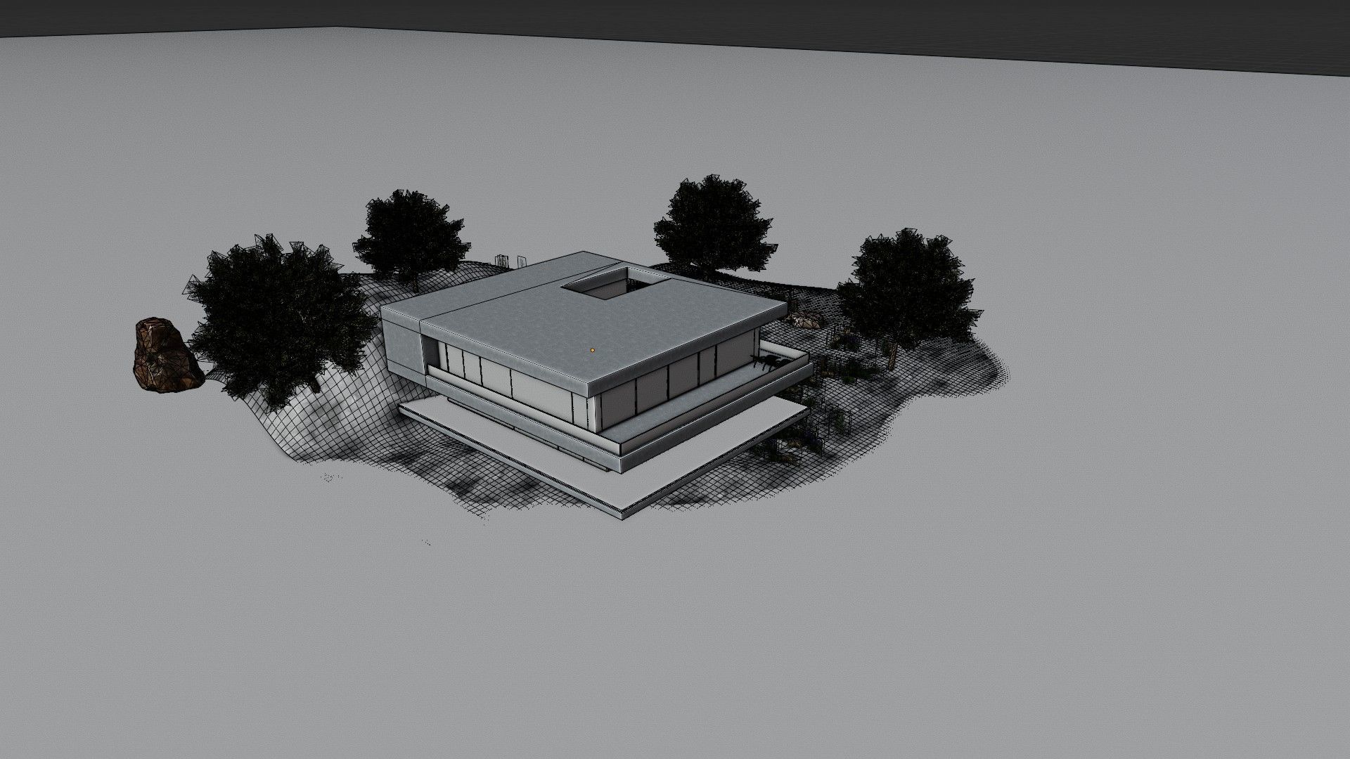 Game-Ready Modern Island Retreat 3d model Low-poly 3D model_5