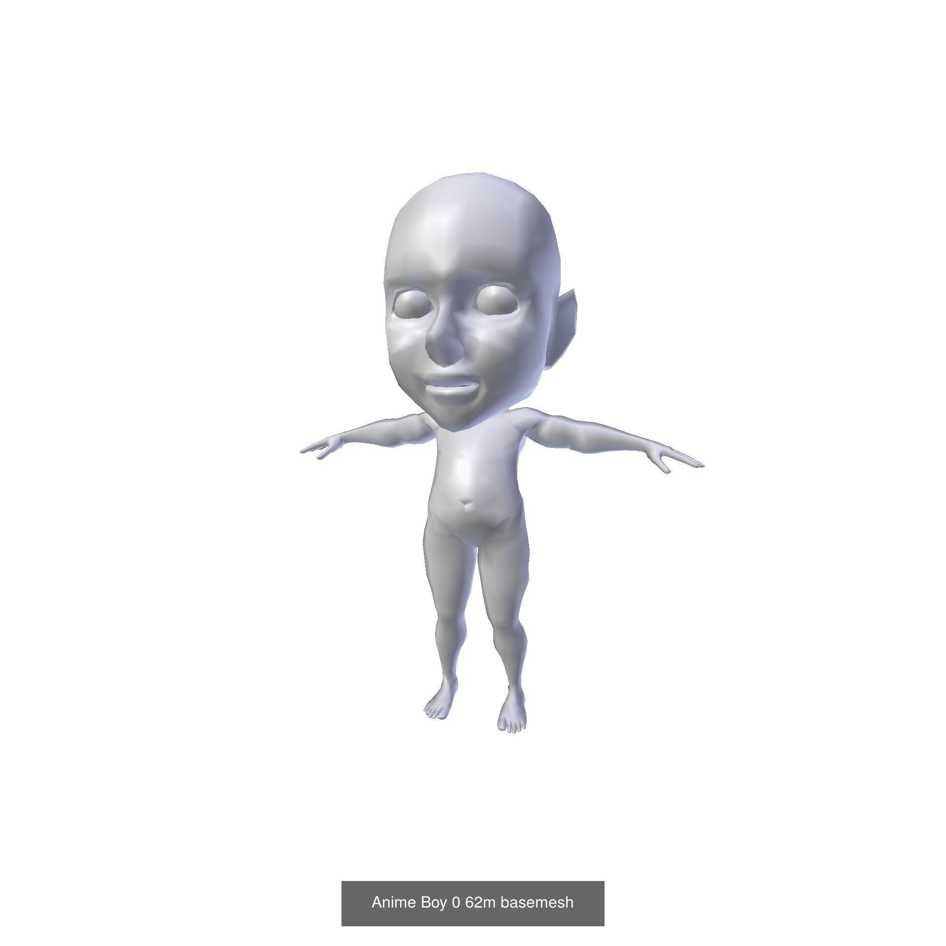 Anime Characters Basemeshes  3D Model Collection_4