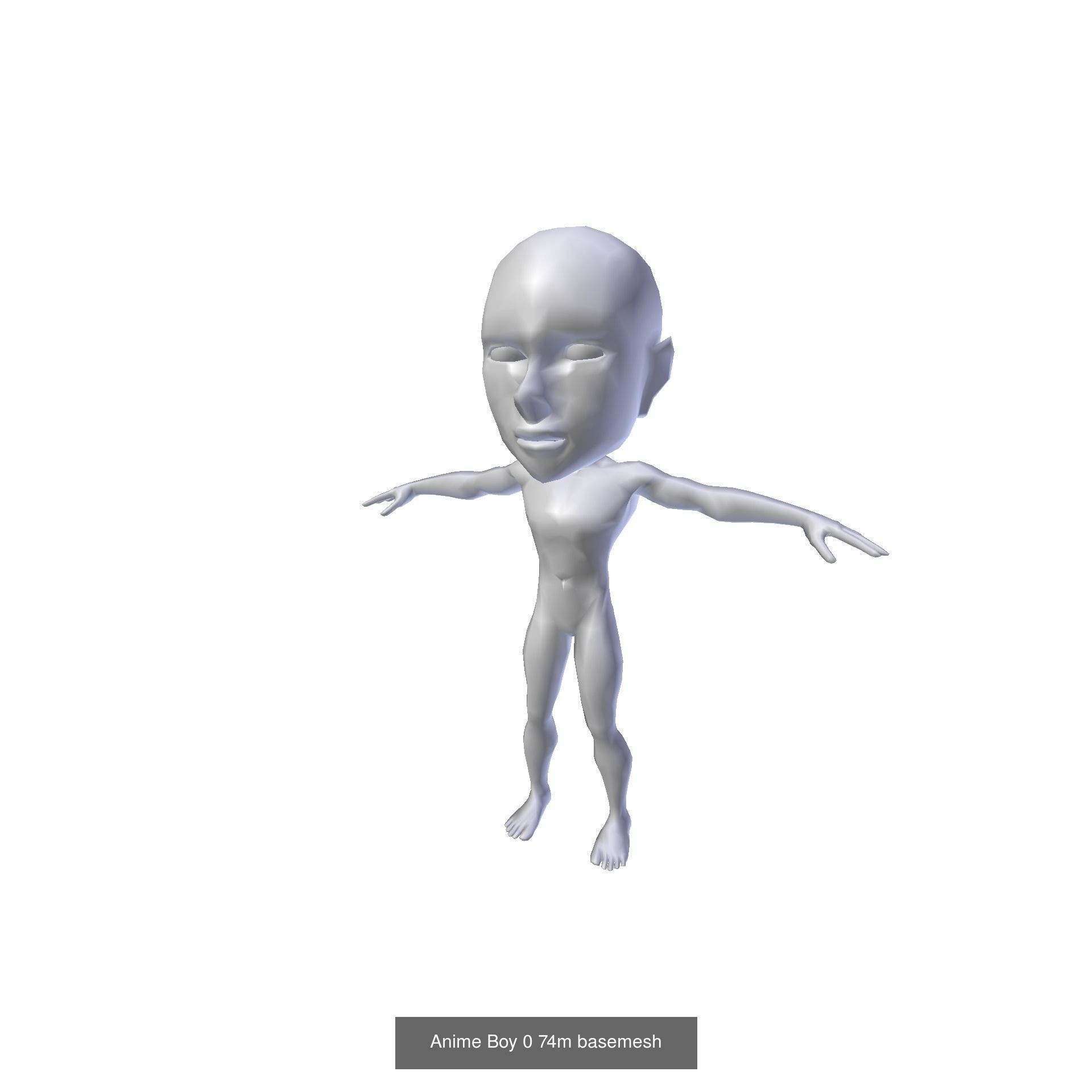 Anime Characters Basemeshes  3D Model Collection_5