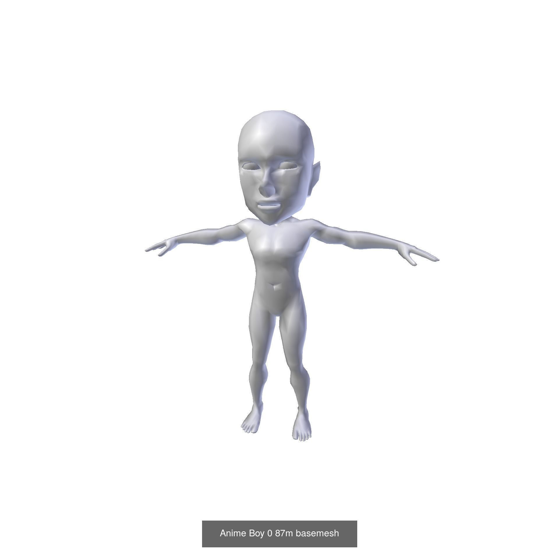 Anime Characters Basemeshes  3D Model Collection_6