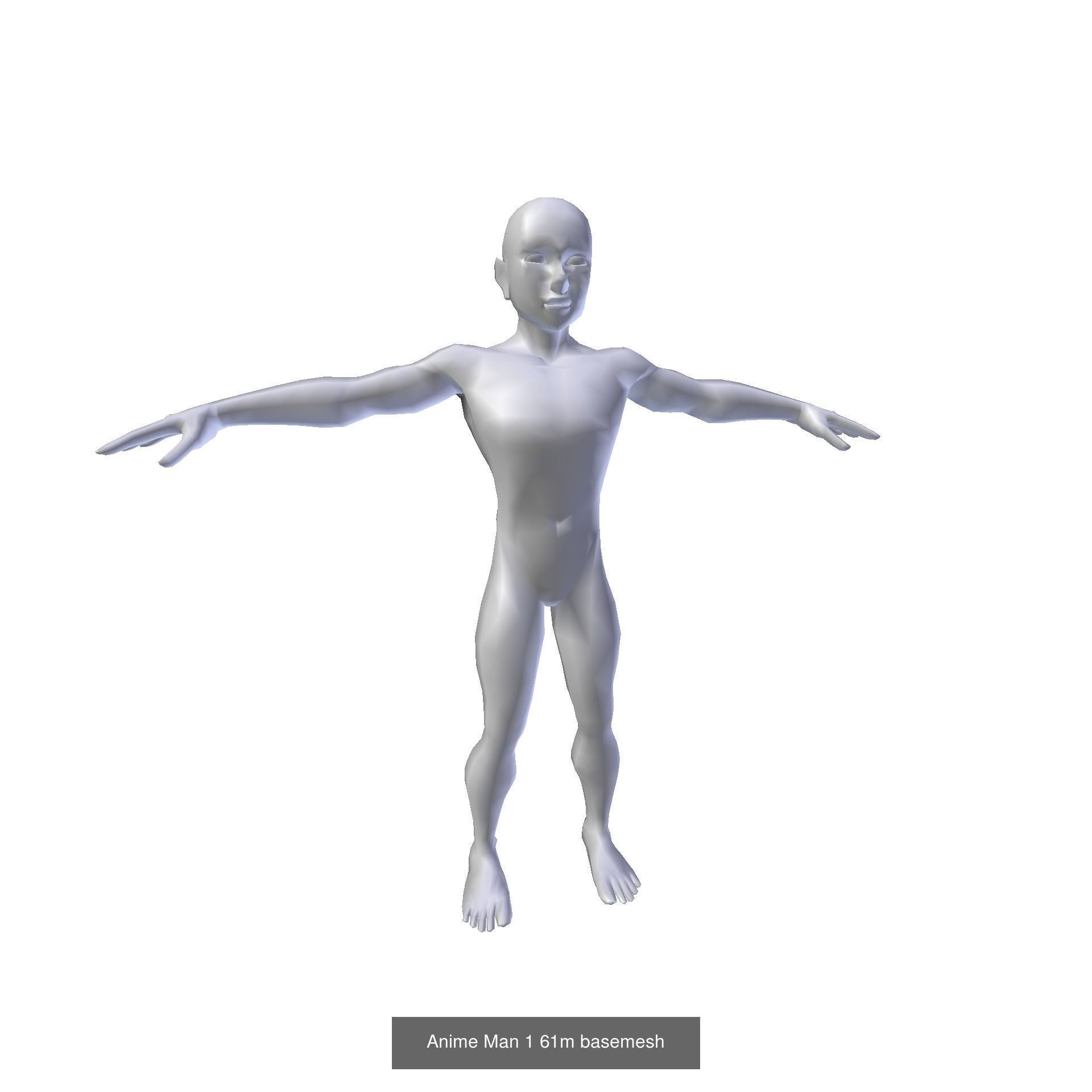 Anime Characters Basemeshes  3D Model Collection_20