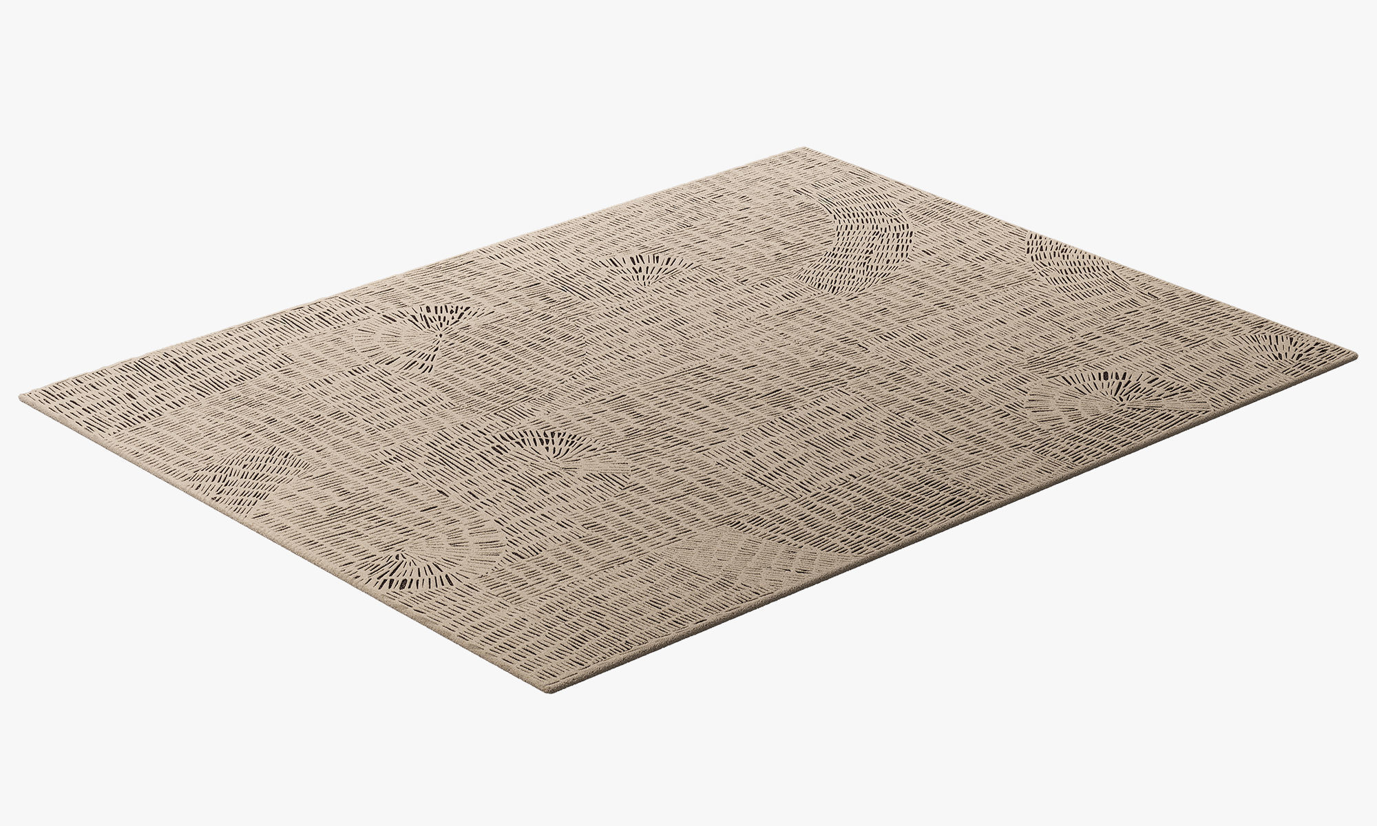 Poliform Trace Rectangular Rug 2 colors 3D model_17