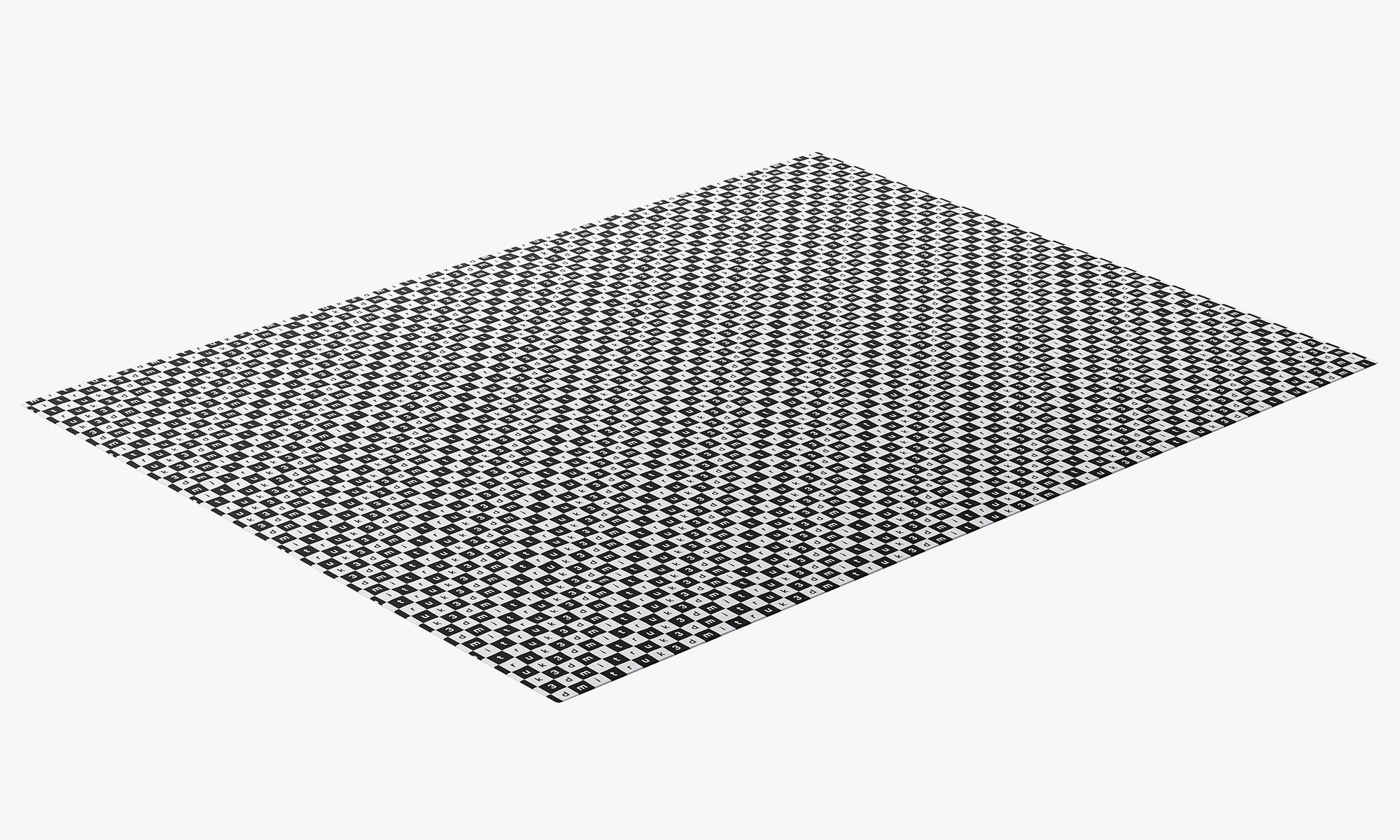 Poliform Trace Rectangular Rug 2 colors 3D model_21