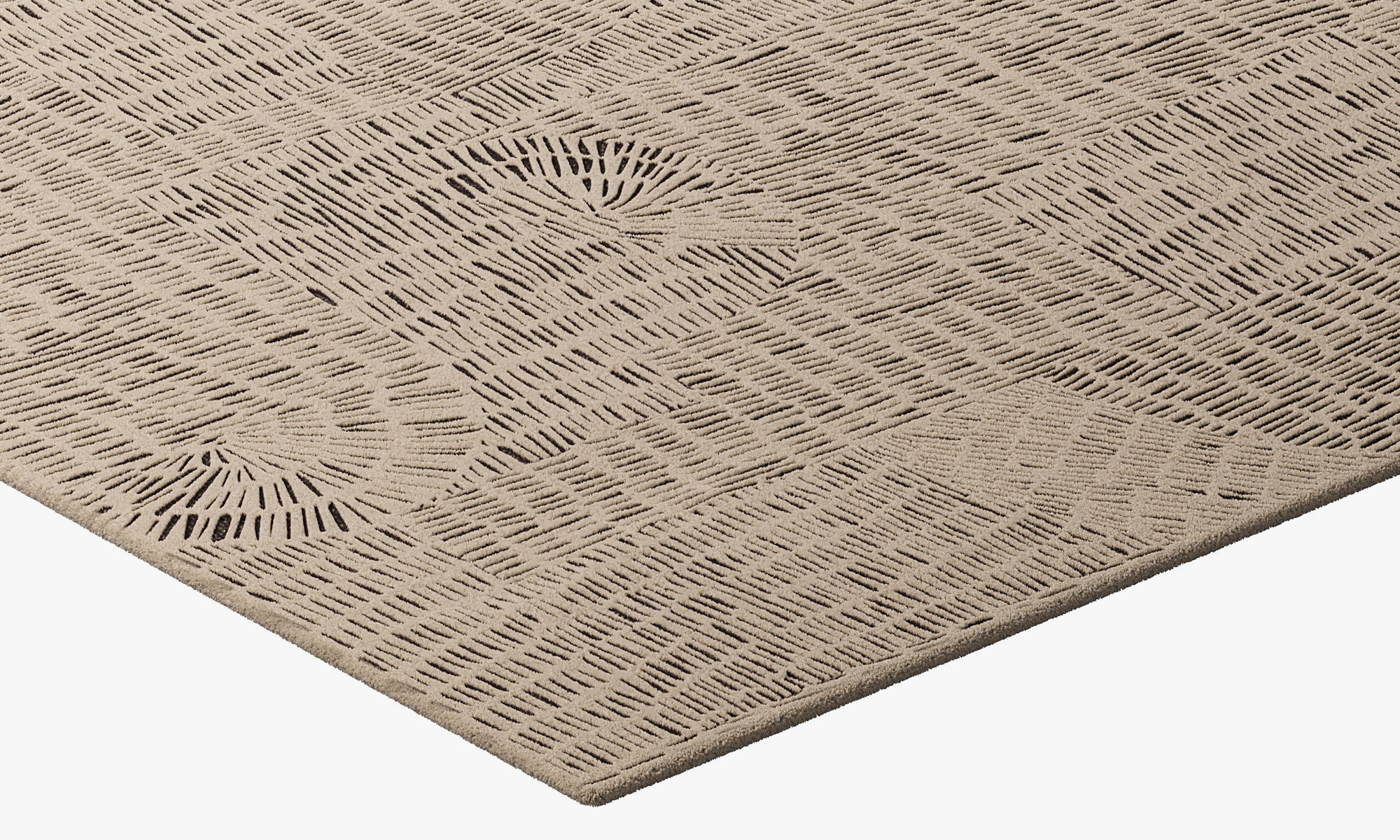 Poliform Trace Rectangular Rug 2 colors 3D model_16