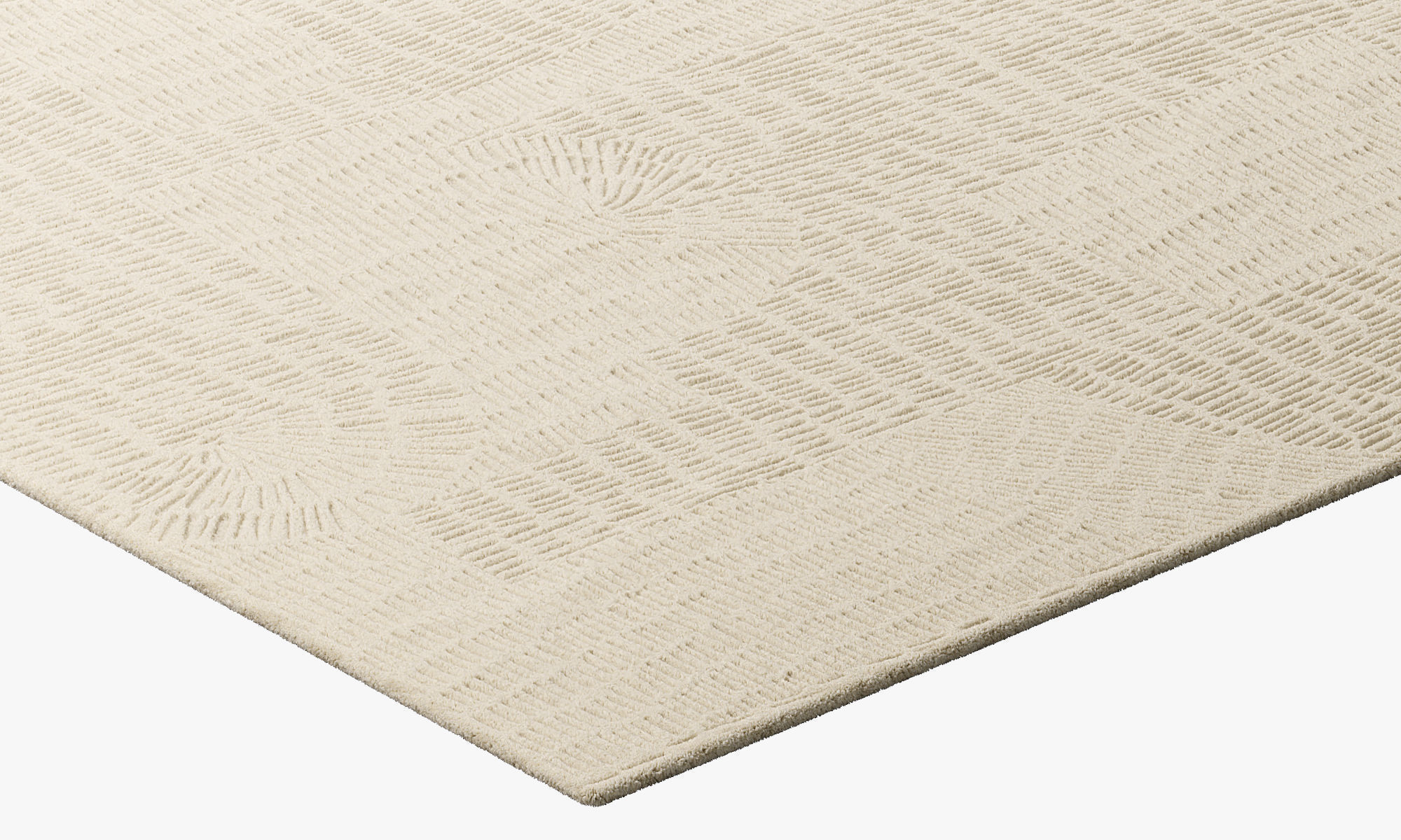 Poliform Trace Rectangular Rug 2 colors 3D model_8