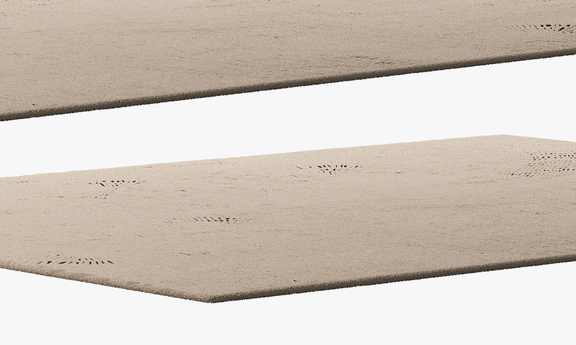 Poliform Trace Rectangular Rug 2 colors 3D model_12