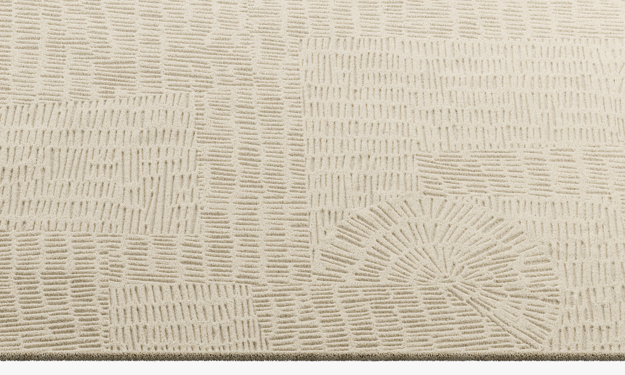 Poliform Trace Rectangular Rug 2 colors 3D model_6