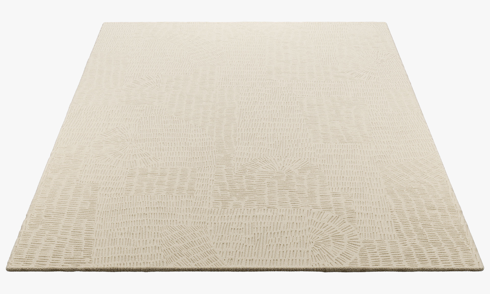 Poliform Trace Rectangular Rug 2 colors 3D model_10