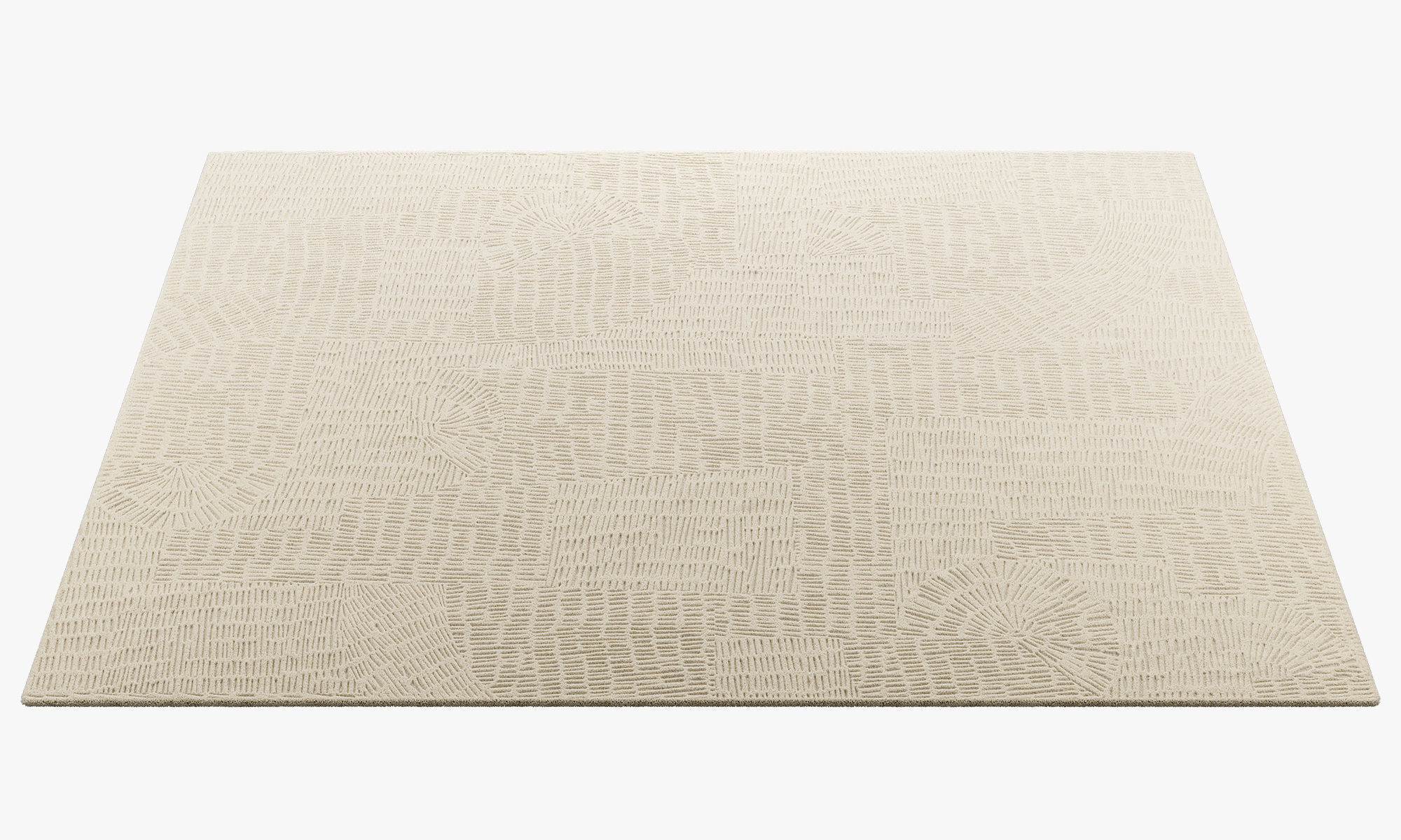 Poliform Trace Rectangular Rug 2 colors 3D model_7