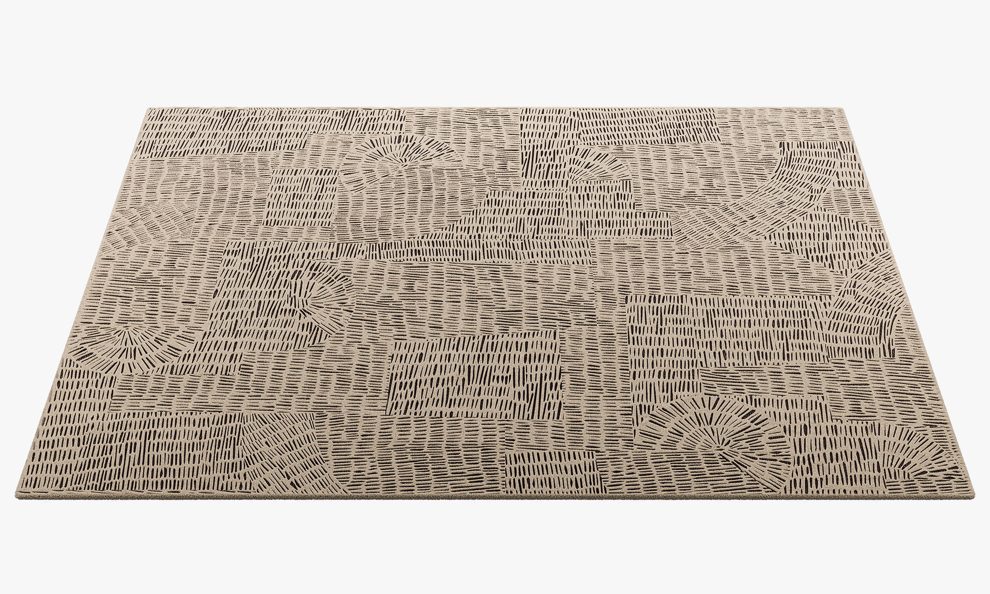Poliform Trace Rectangular Rug 2 colors 3D model_15