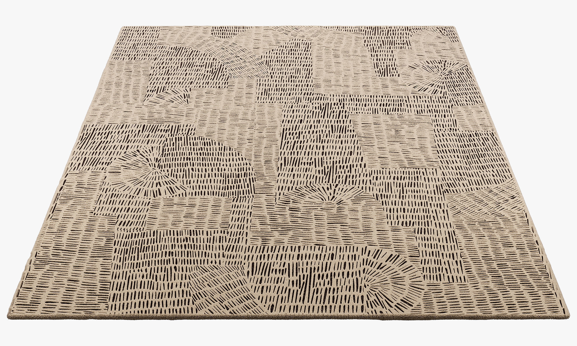 Poliform Trace Rectangular Rug 2 colors 3D model_18