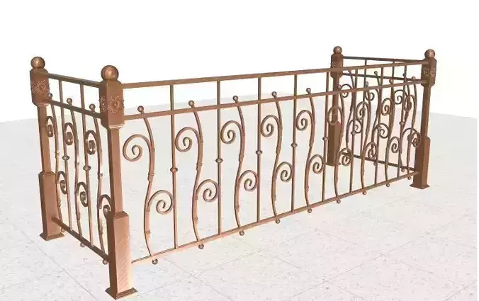Wrought iron balcony