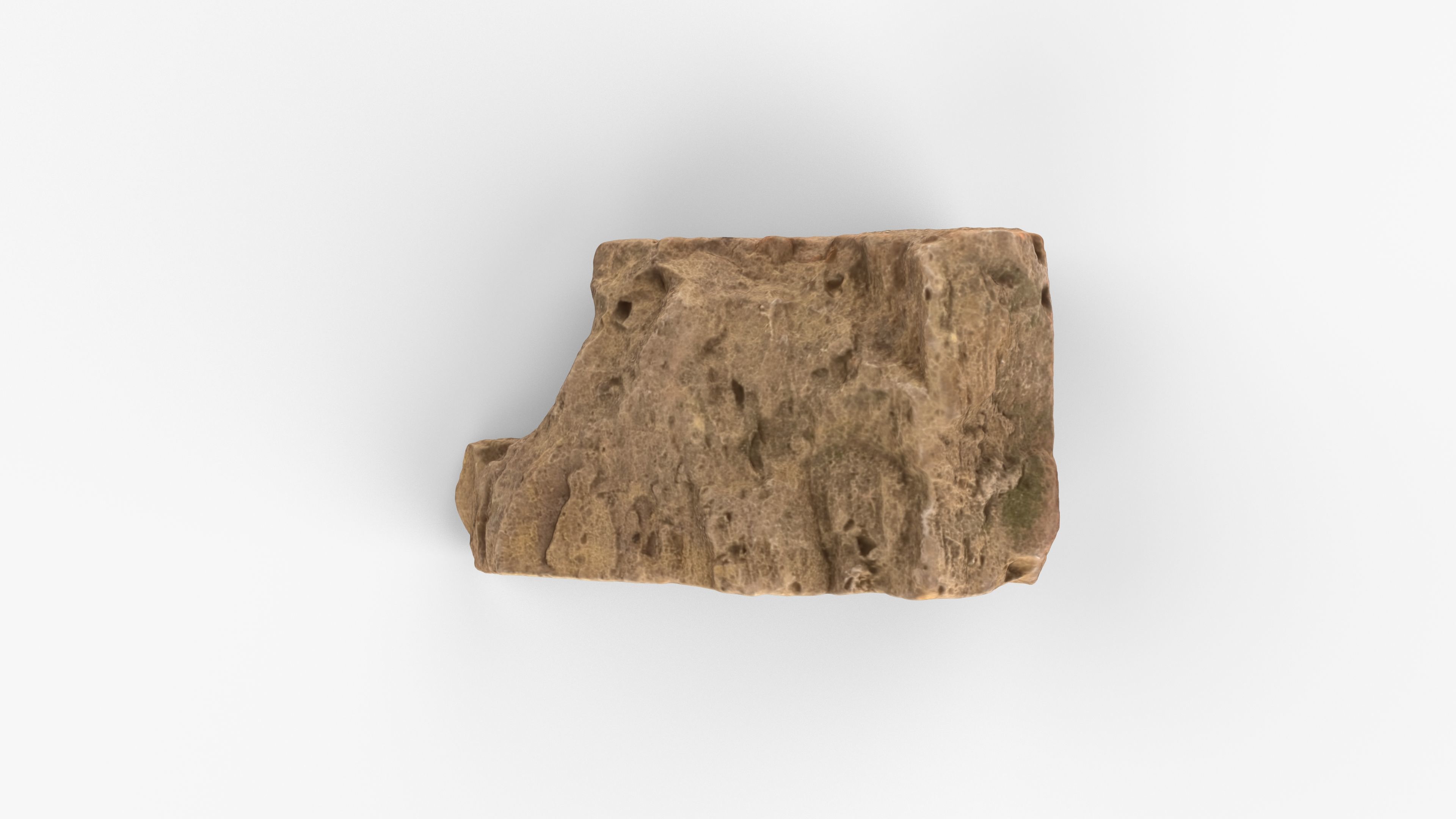 Photorealistic 3D scan of rock stone Low-poly 3D model_11