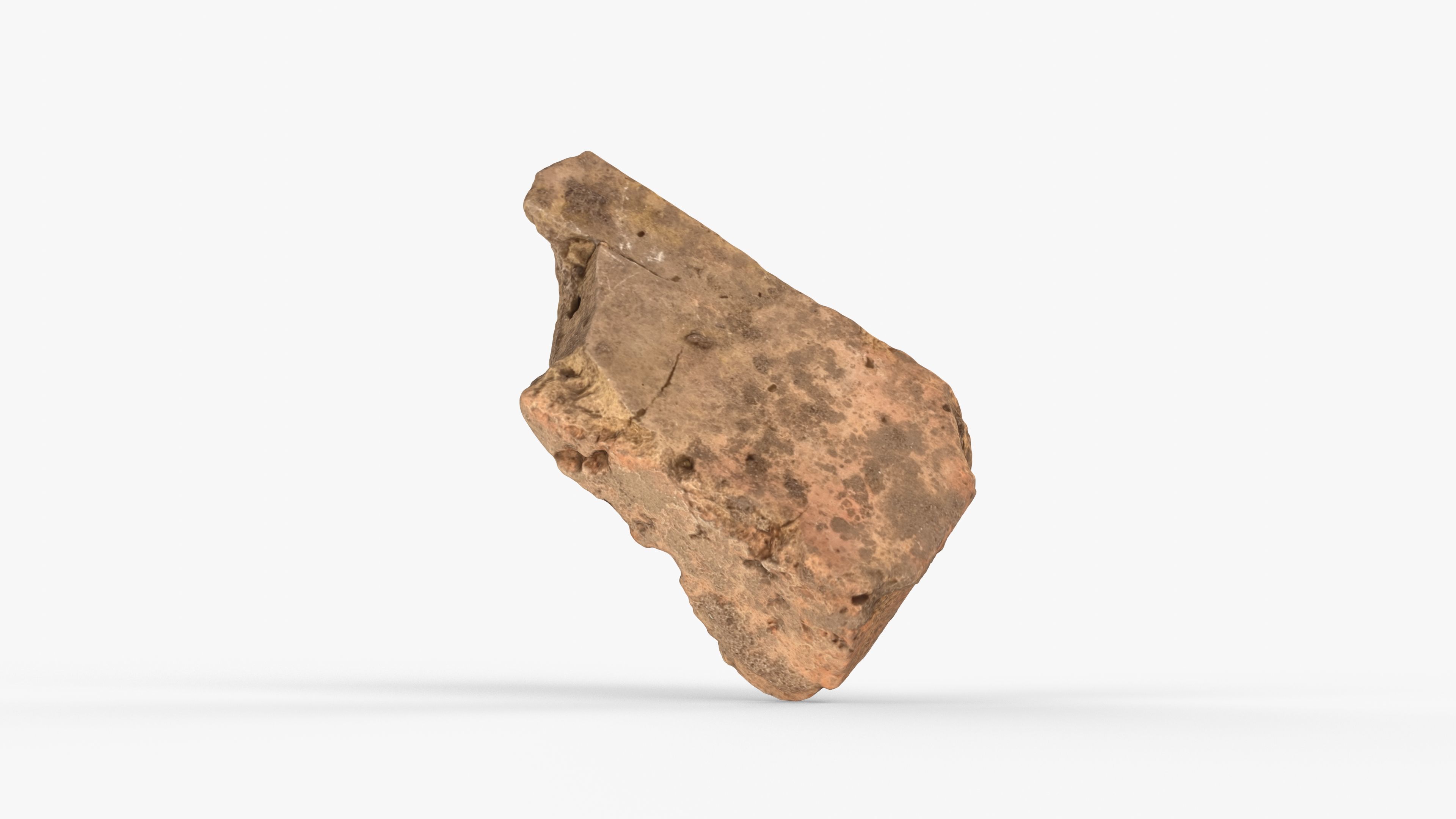 Photorealistic 3D scan of rock stone Low-poly 3D model_10