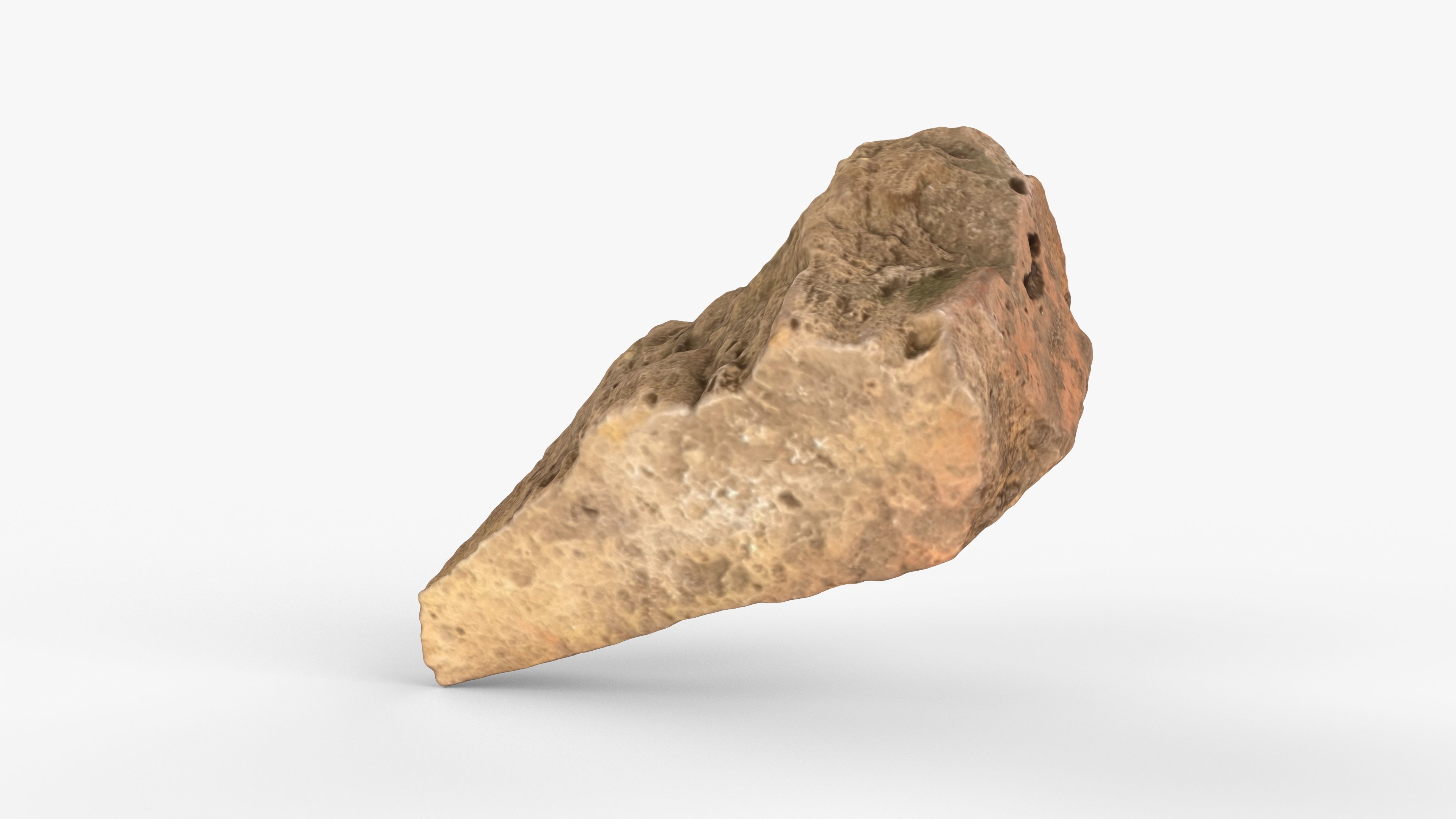 Photorealistic 3D scan of rock stone Low-poly 3D model_5