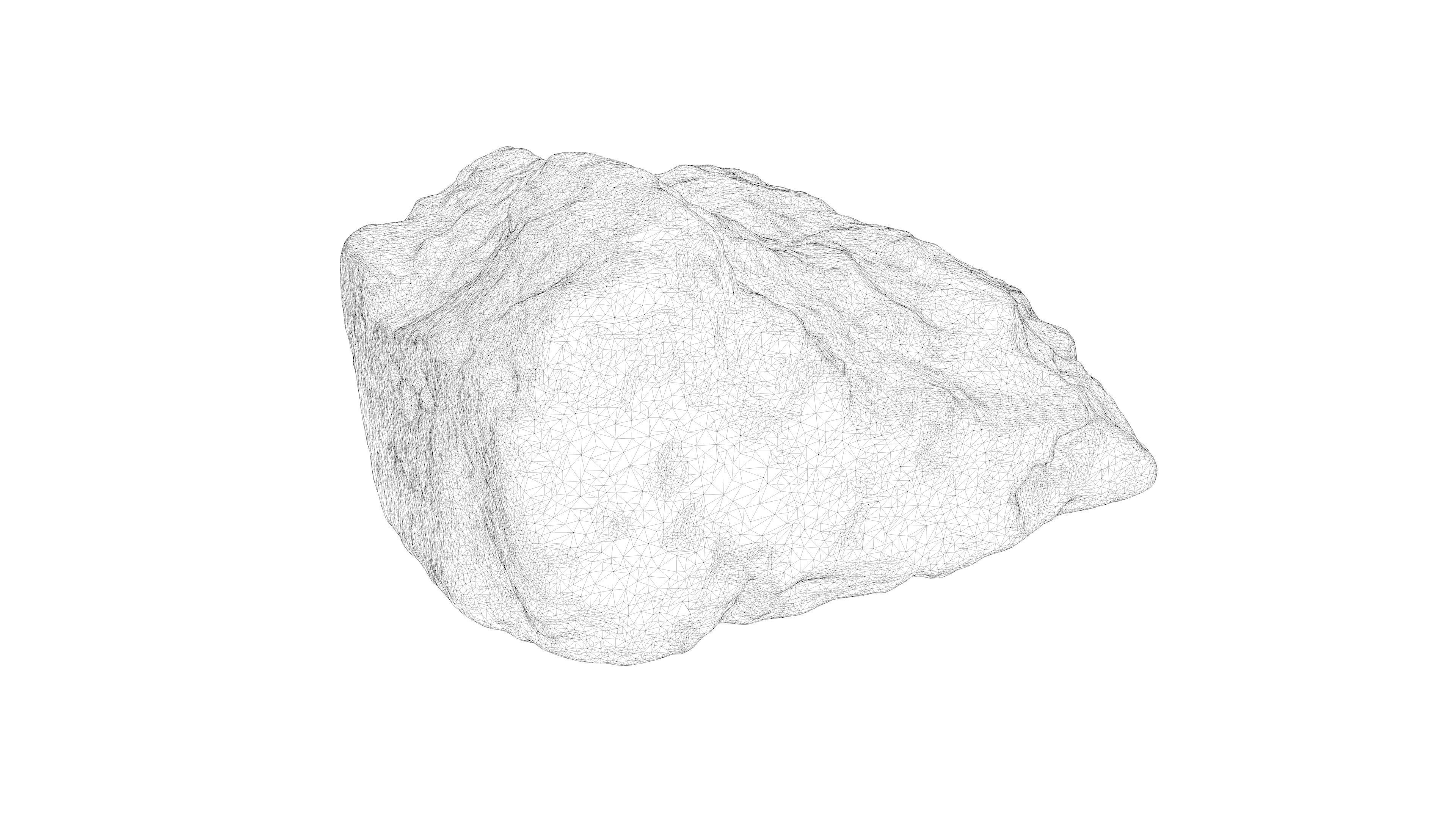 Photorealistic 3D scan of rock stone Low-poly 3D model_22