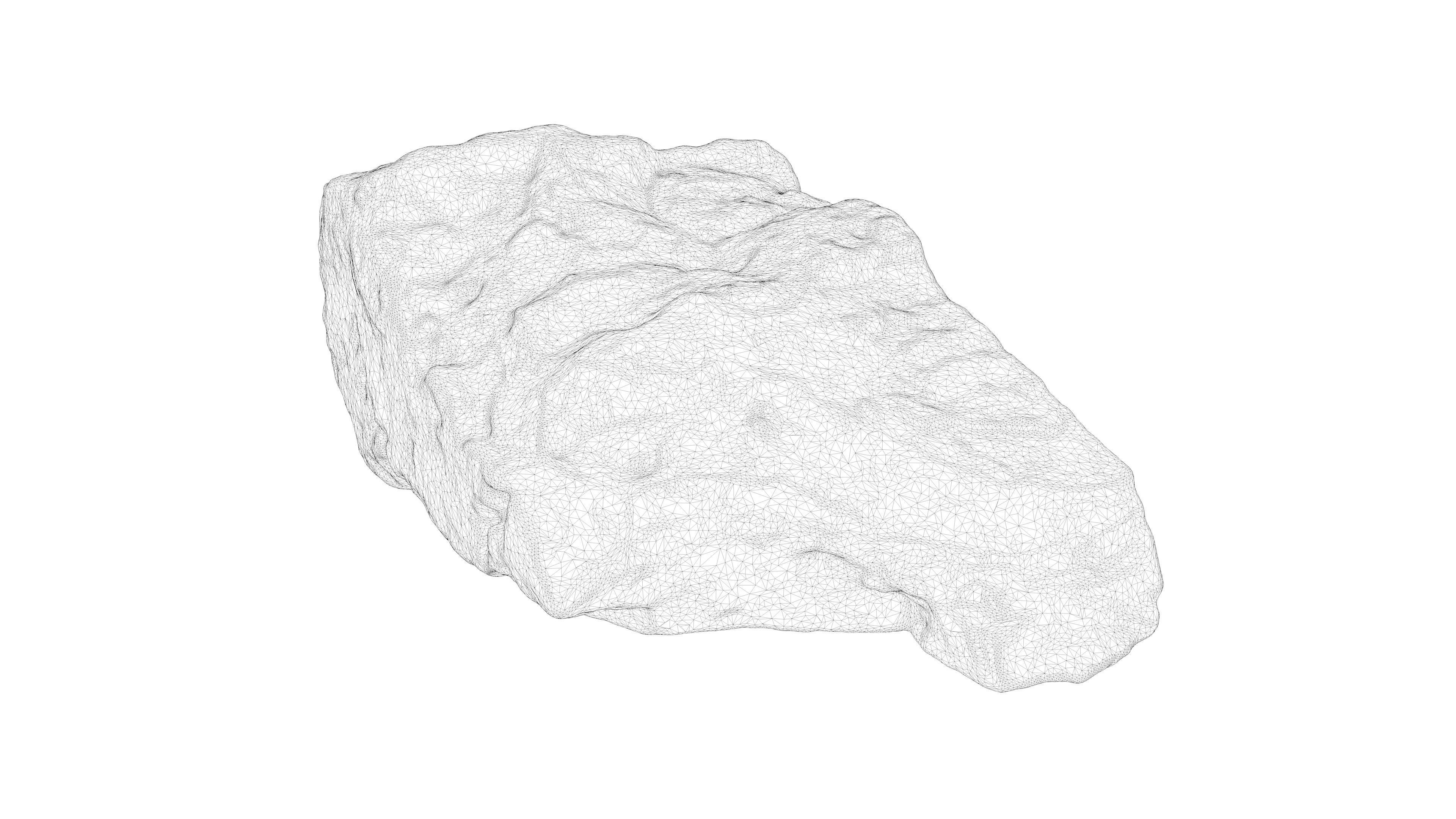 Photorealistic 3D scan of rock stone Low-poly 3D model_23