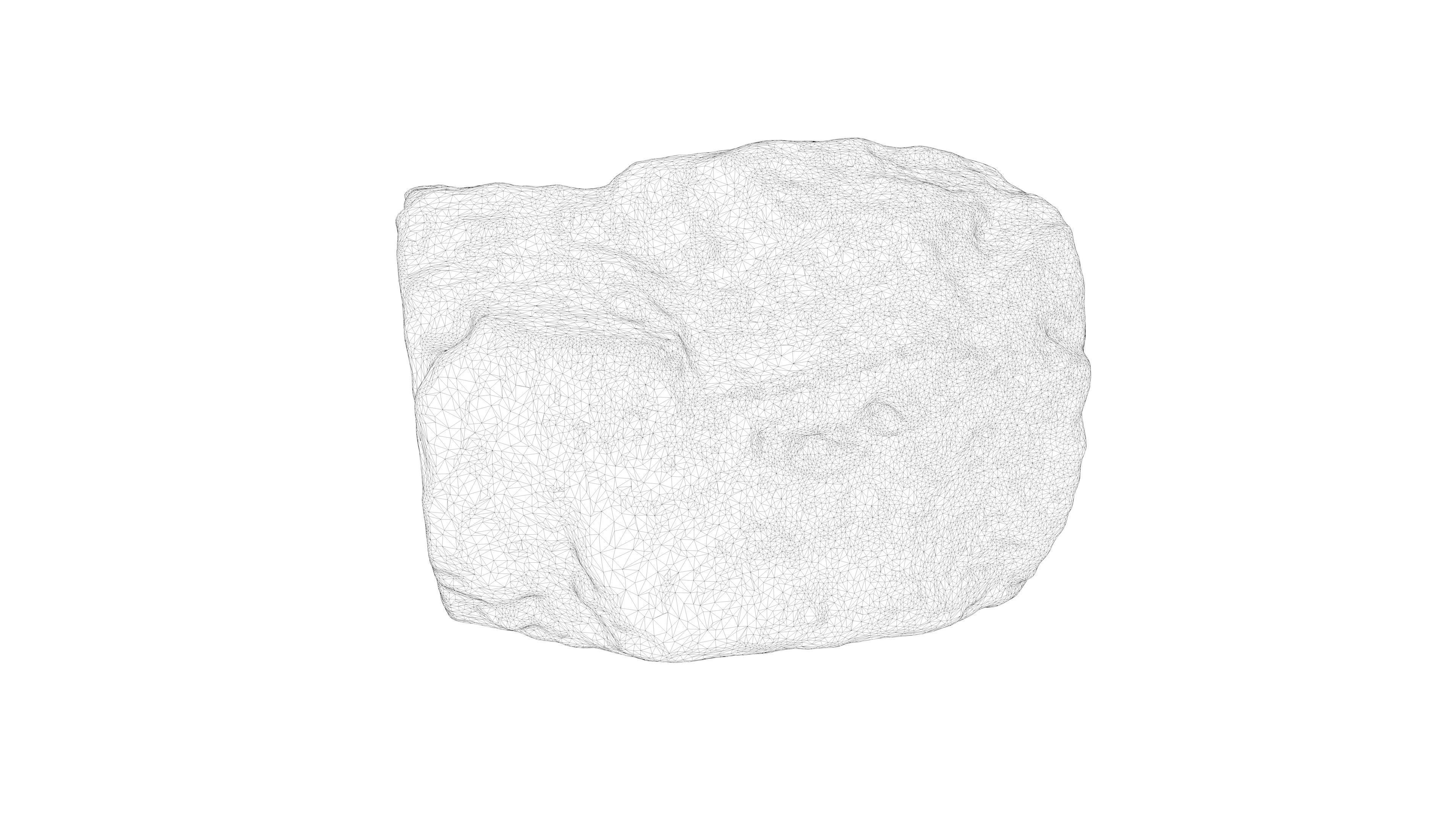 Photorealistic 3D scan of rock stone Low-poly 3D model_21