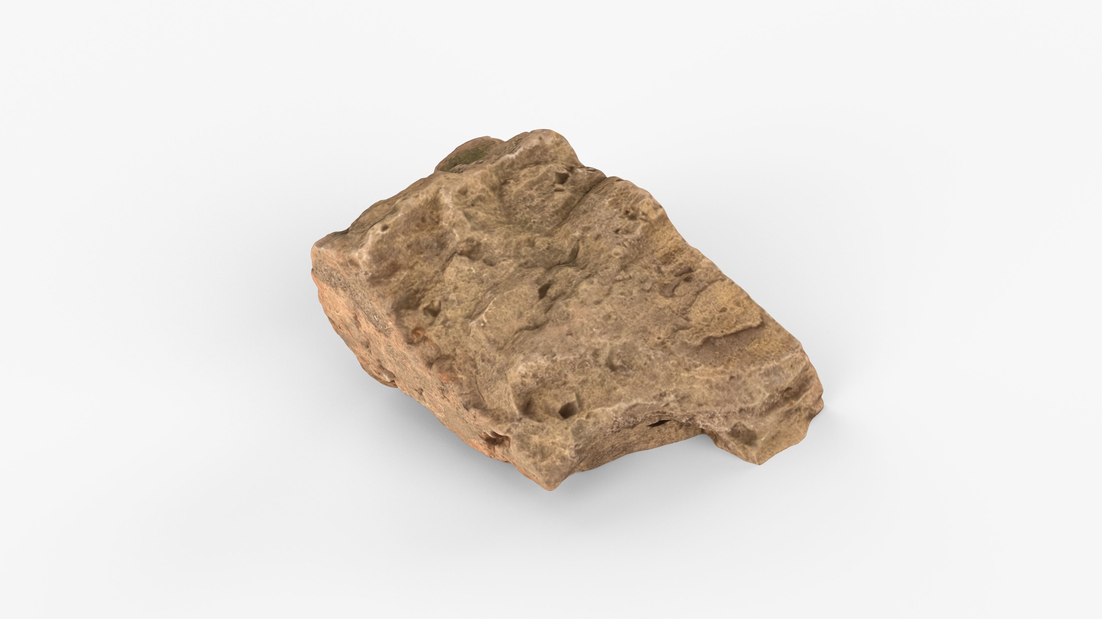 Photorealistic 3D scan of rock stone Low-poly 3D model_7