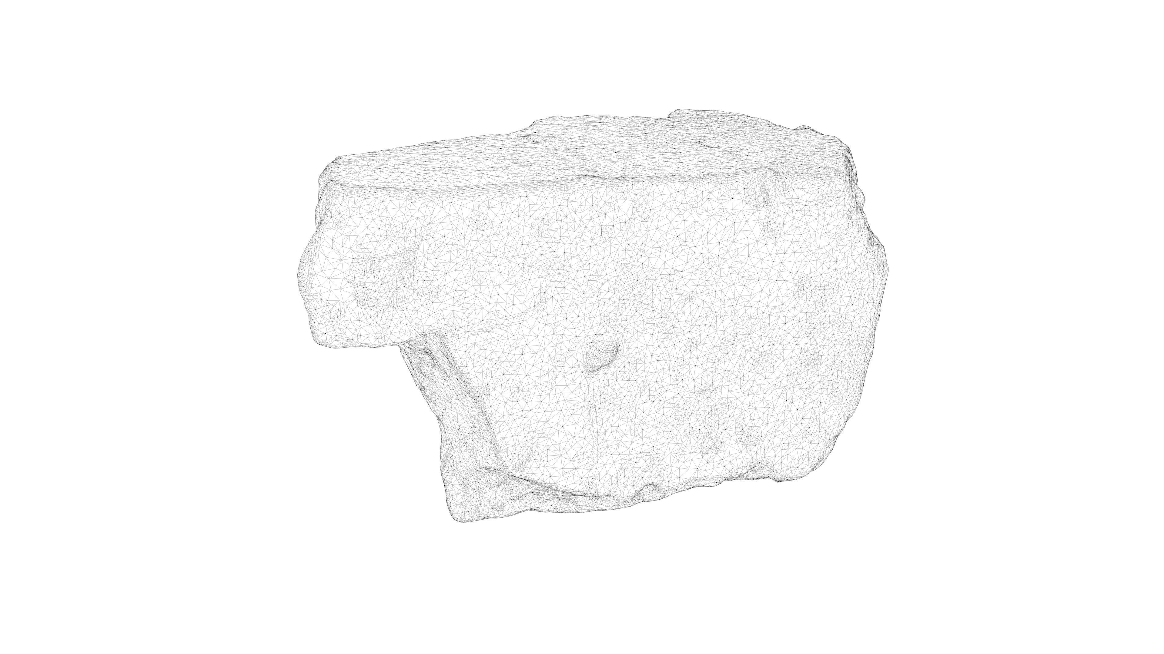 Photorealistic 3D scan of rock stone Low-poly 3D model_25