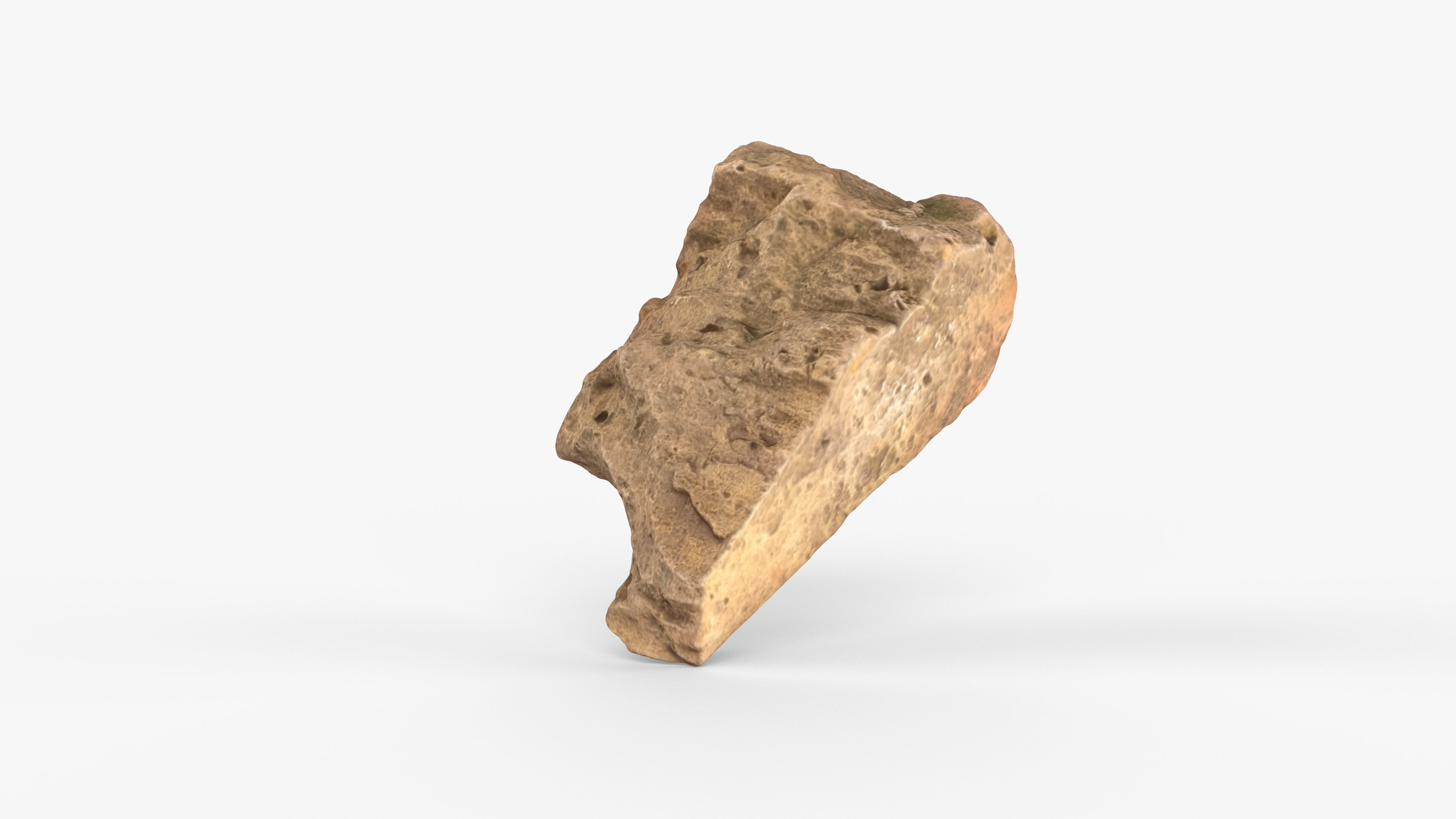 Photorealistic 3D scan of rock stone Low-poly 3D model_12