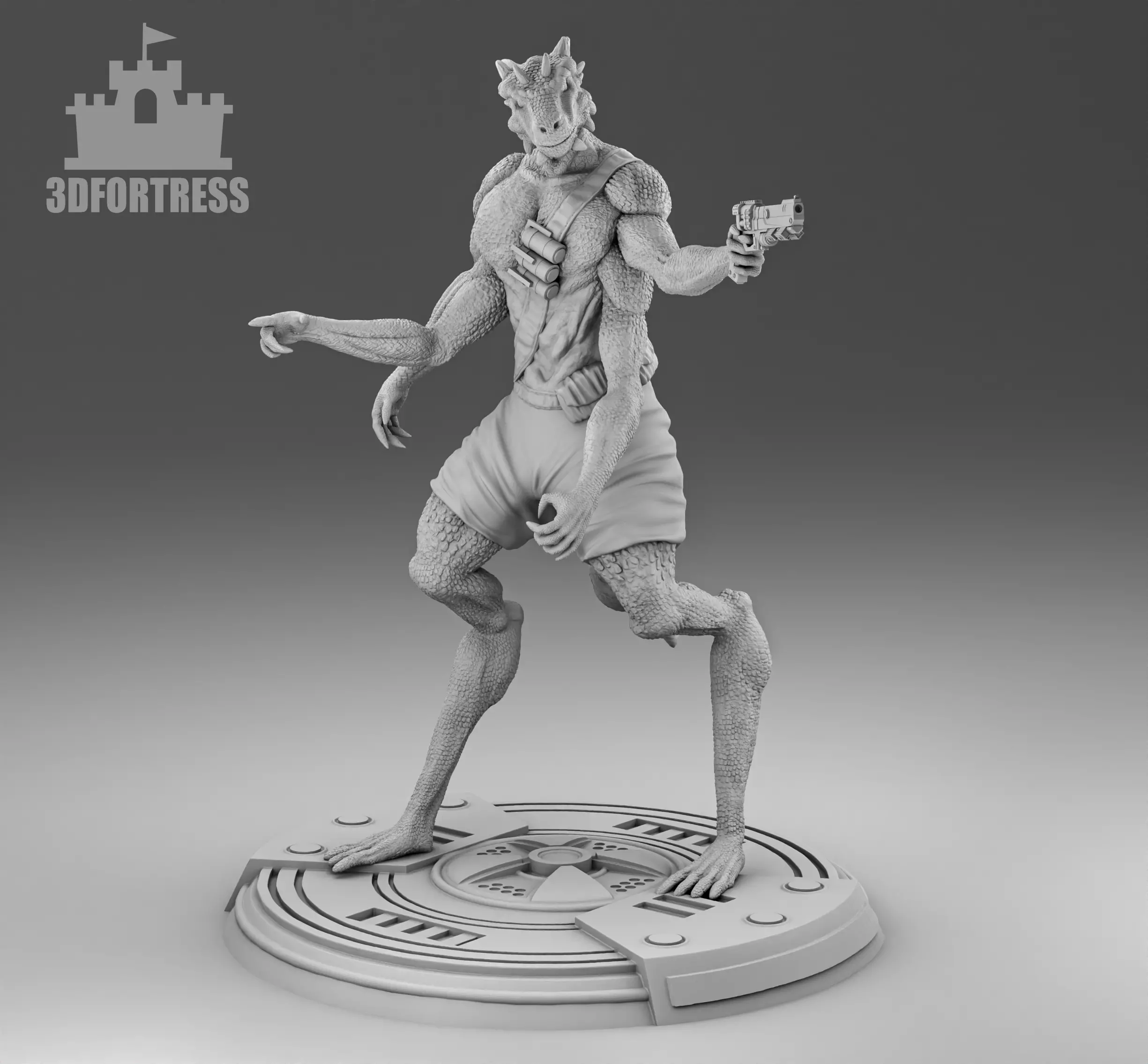 Alien Lizard 3D print model