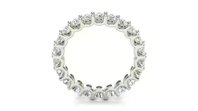 U Shaped Eternity Ring 2 point 2 mm stone size swiss 8 and EU48