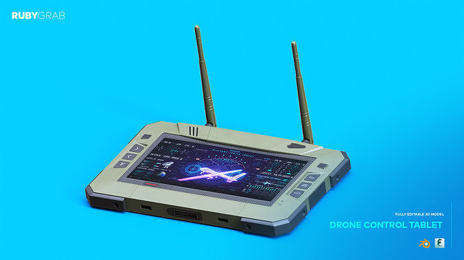 Drone Control Tablet 3D model