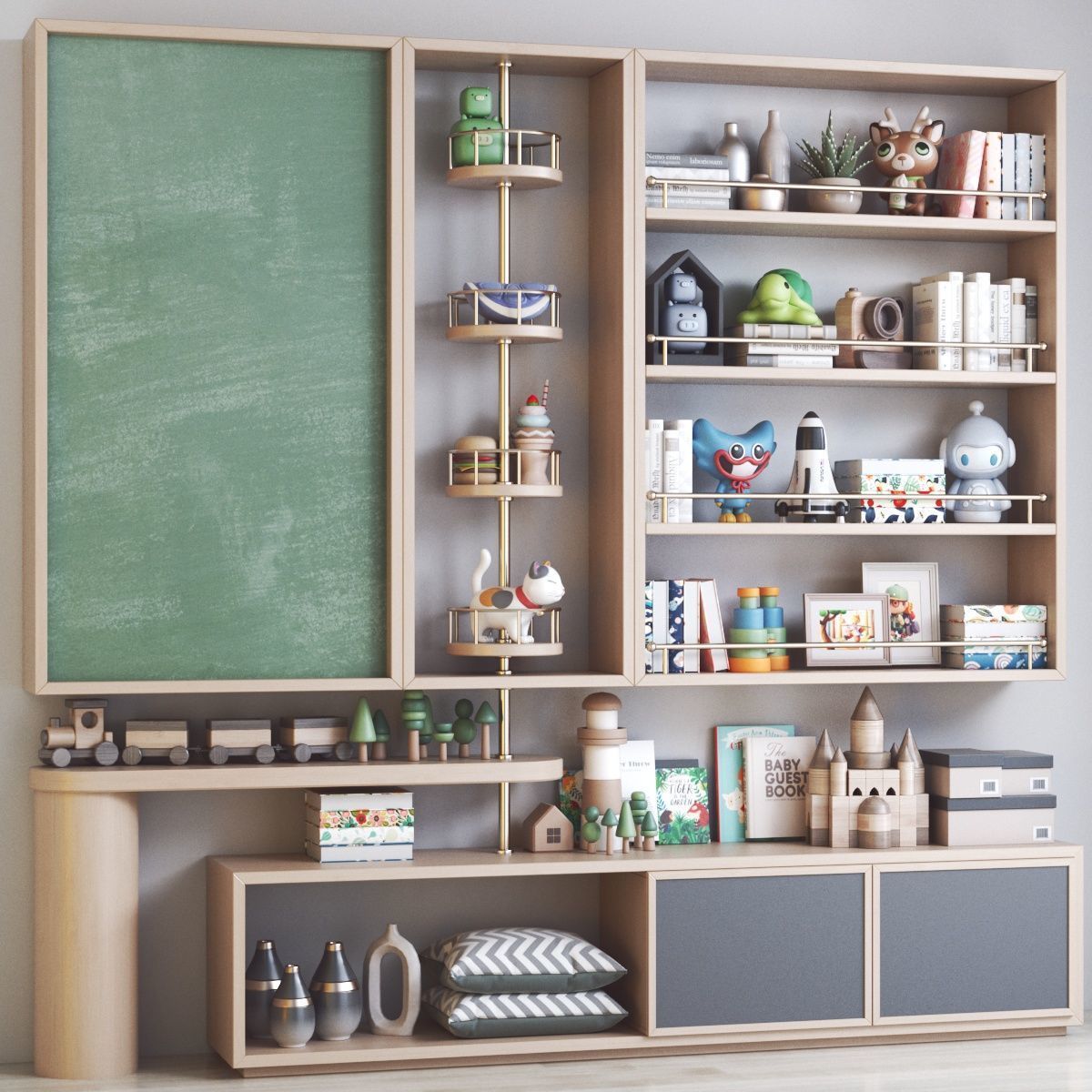 Furniture for nursery 26 3D model_3