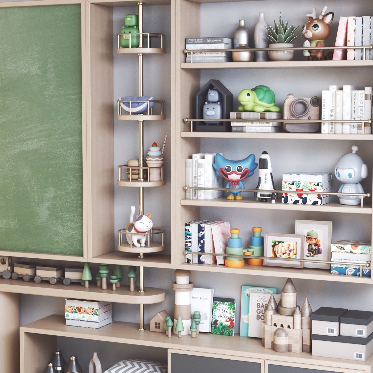 Furniture for nursery 26 3D model_5