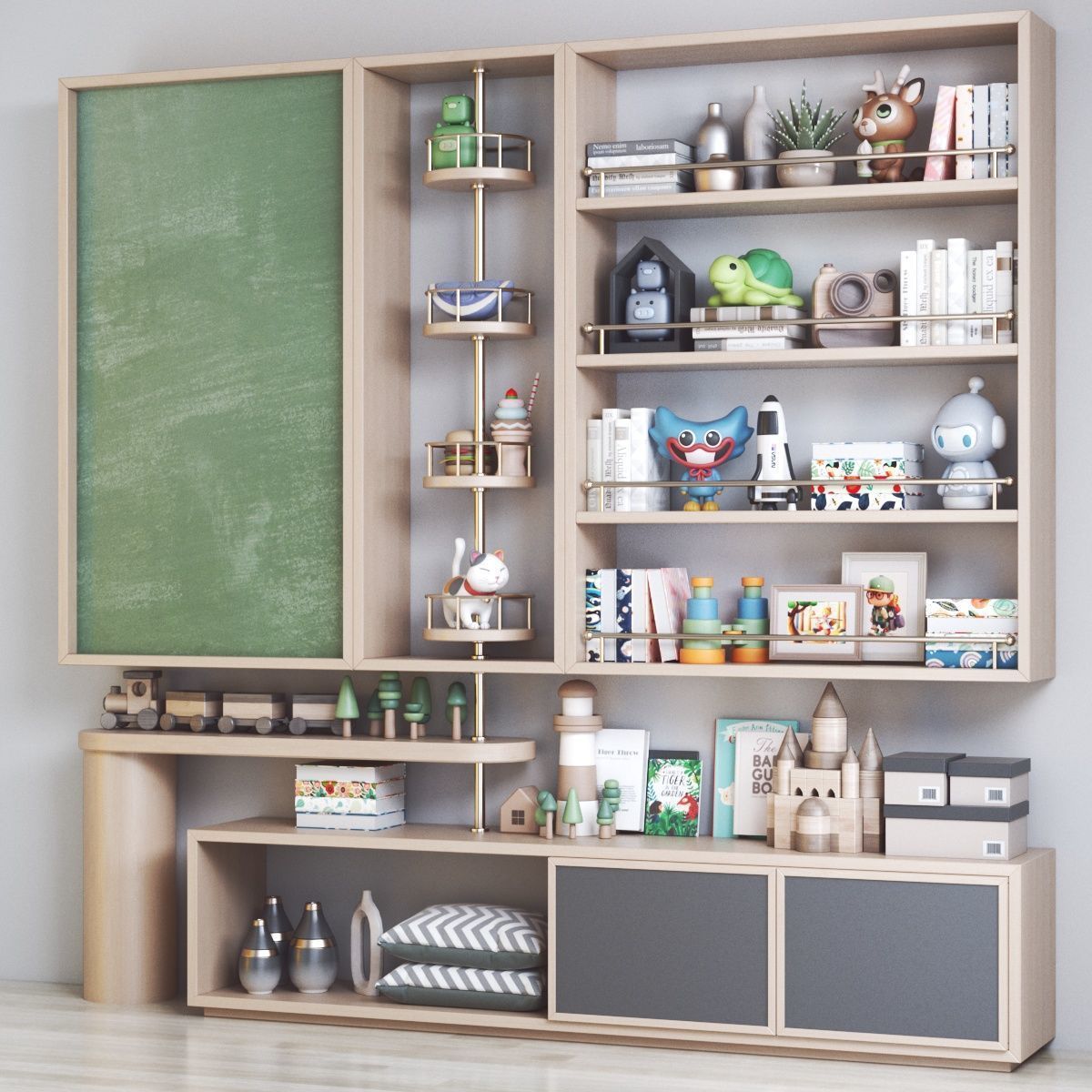 Furniture for nursery 26 3D model_4