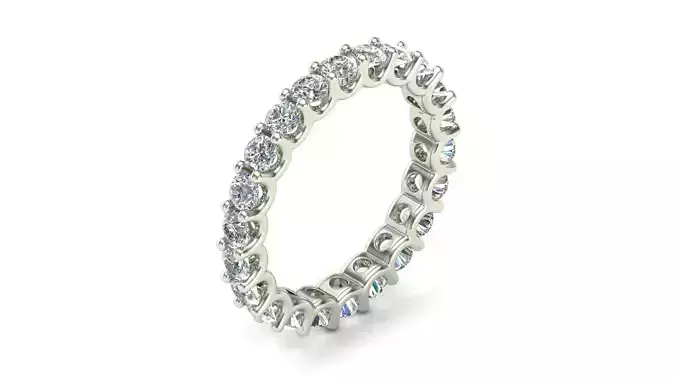 U Shaped Eternity Ring 2 point 2 mm stone size swiss 10 and EU50