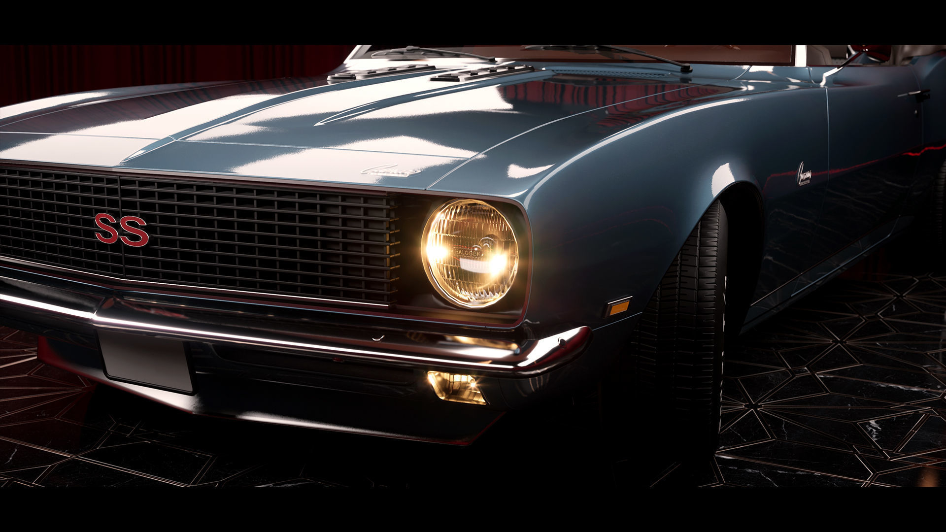 Car Studio Unreal Environment 3D model_5