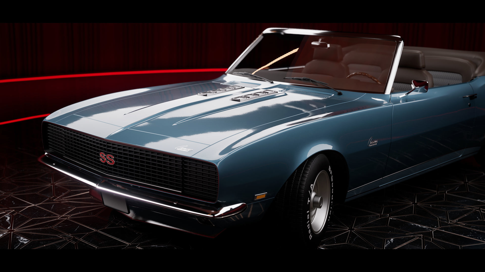 Car Studio Unreal Environment 3D model_2